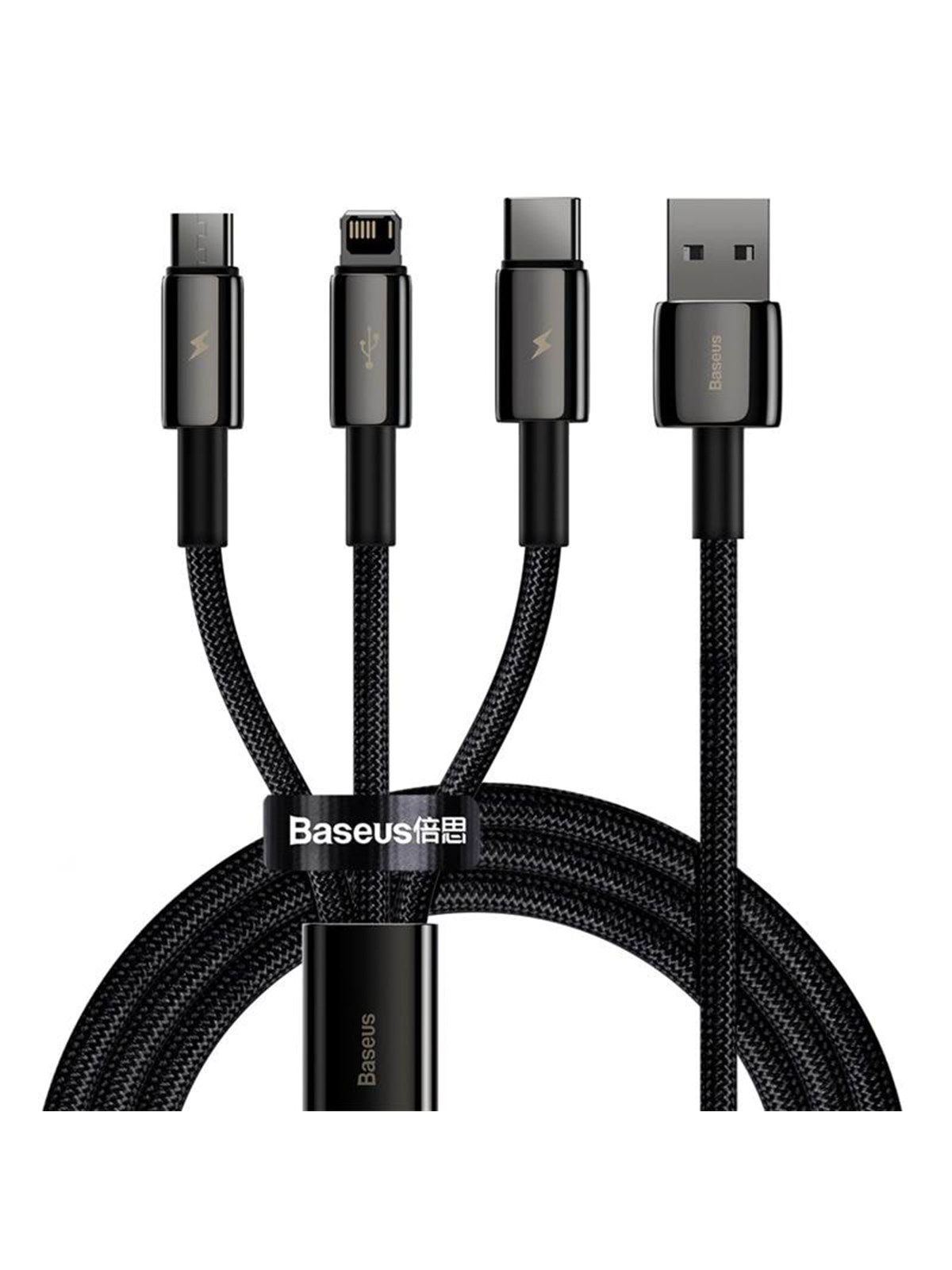Baseus Tungsten Gold 3-in-1 USB cable, Usb Kabel