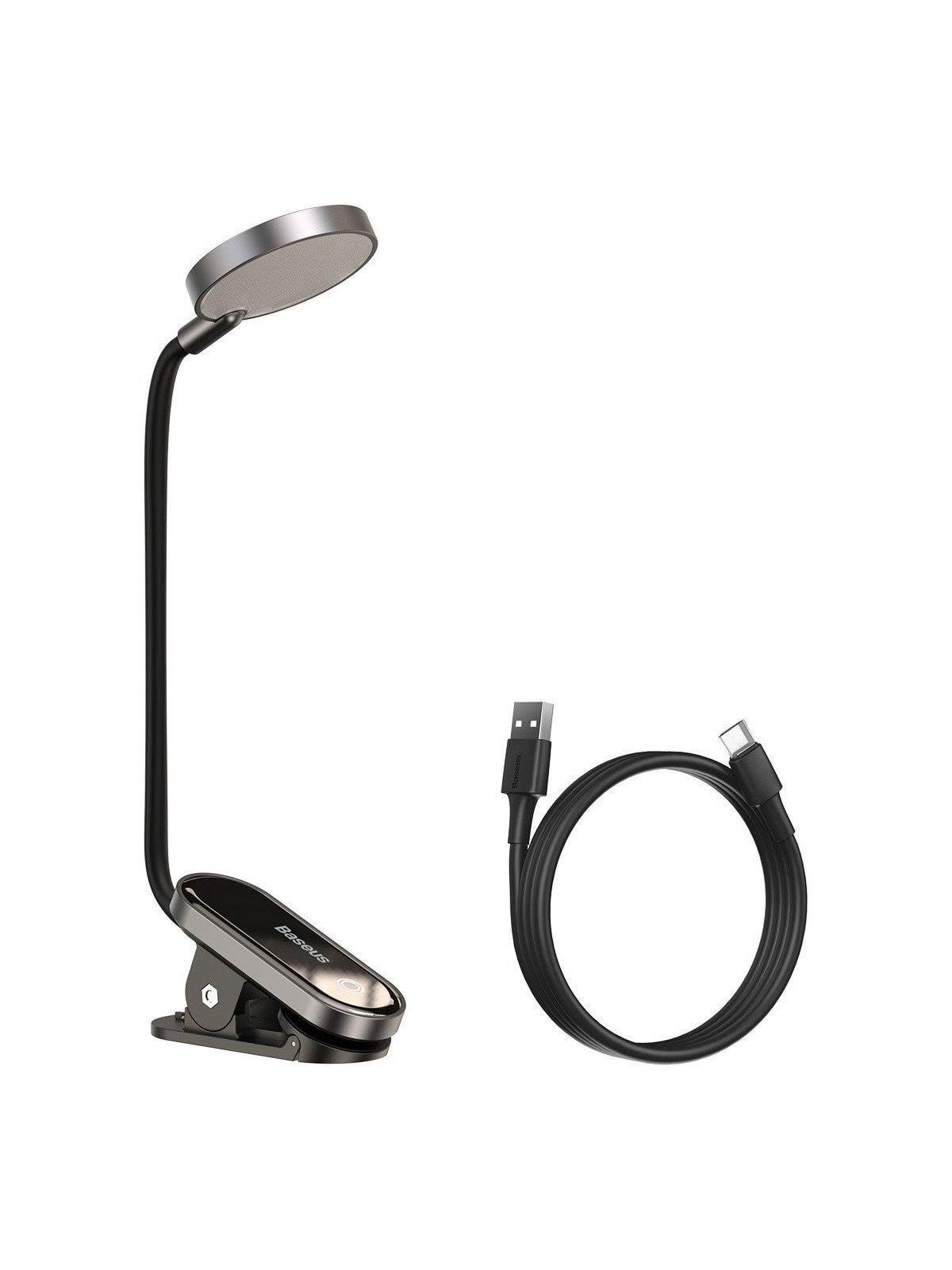 Baseus mini LED lamp with clip grey (DGRAD-0G), Lampe