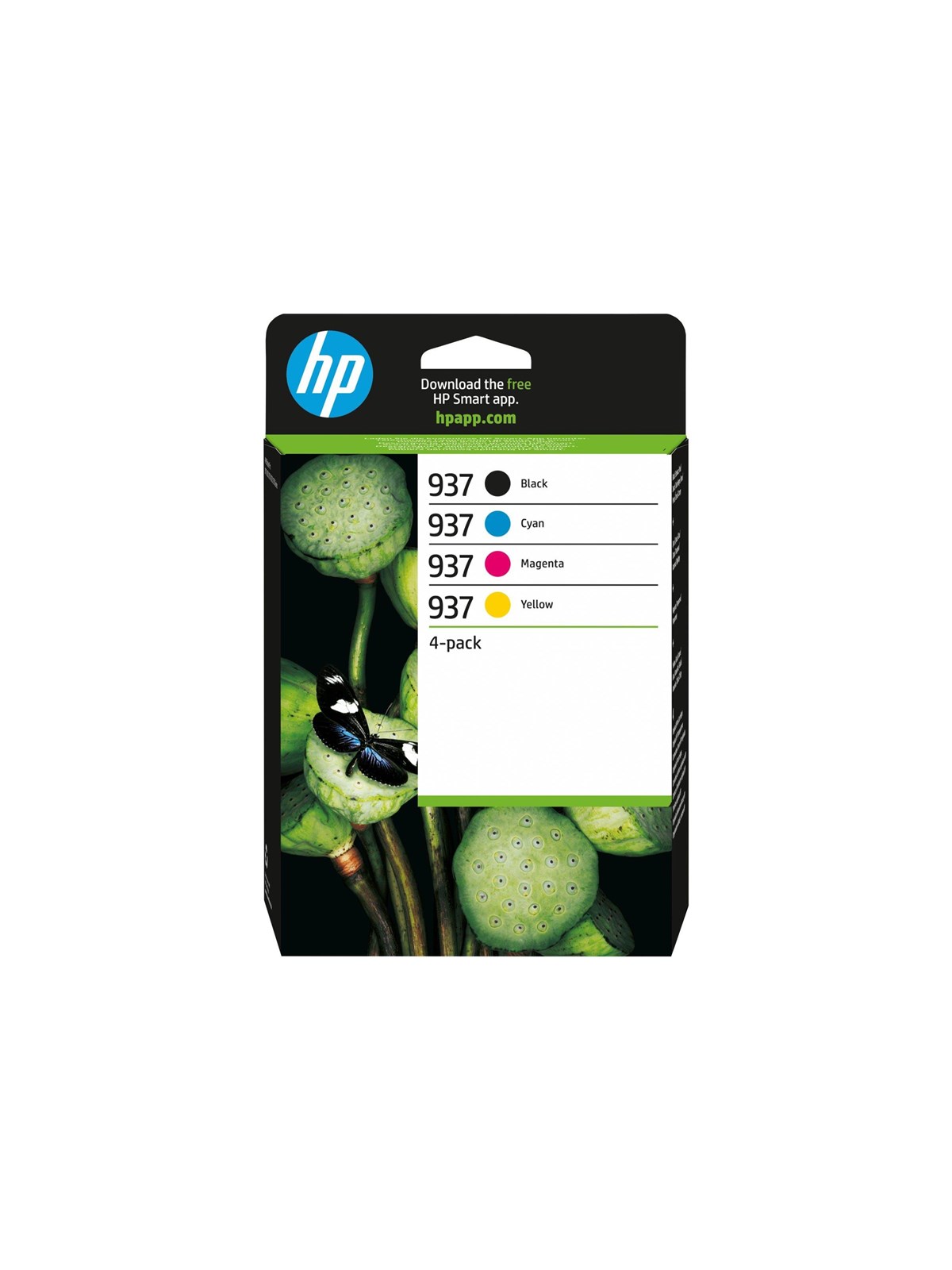 HP 937 / 6C400NE - 4-Pack (Black Yellow Magenta Cyan) Ink, Printerpatron Og Toner