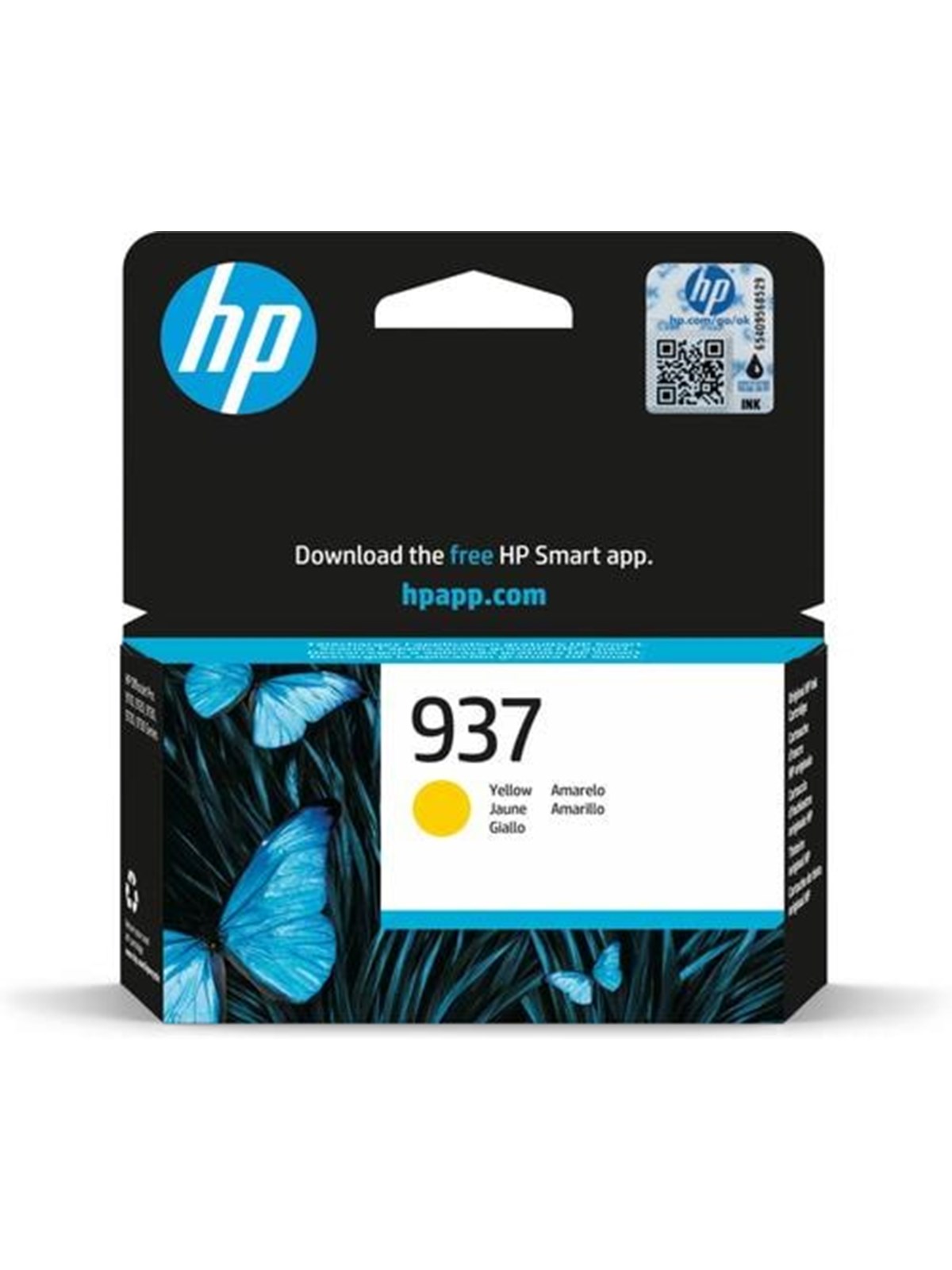 HP 937 / 4S6W4NE - Yellow Ink, Printerpatron Og Toner