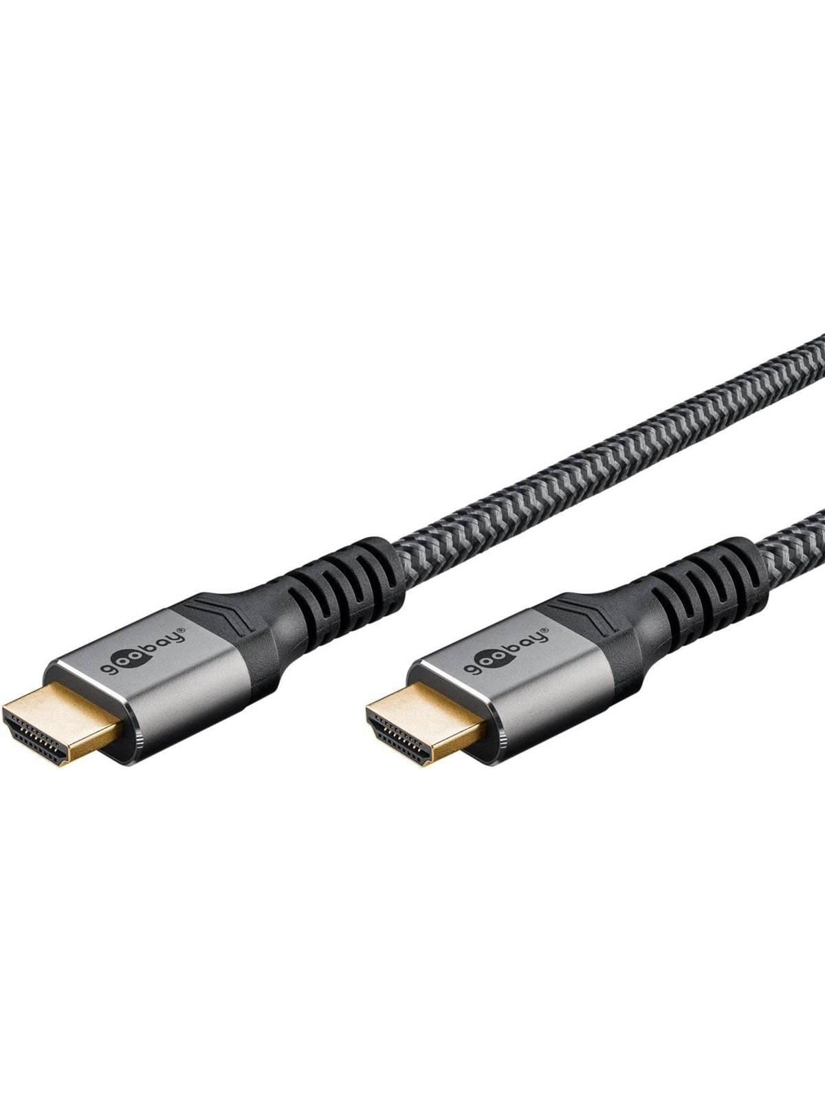 Pro HDMI 2.1 Sleeved - 1m - Sort, Skærmkabel