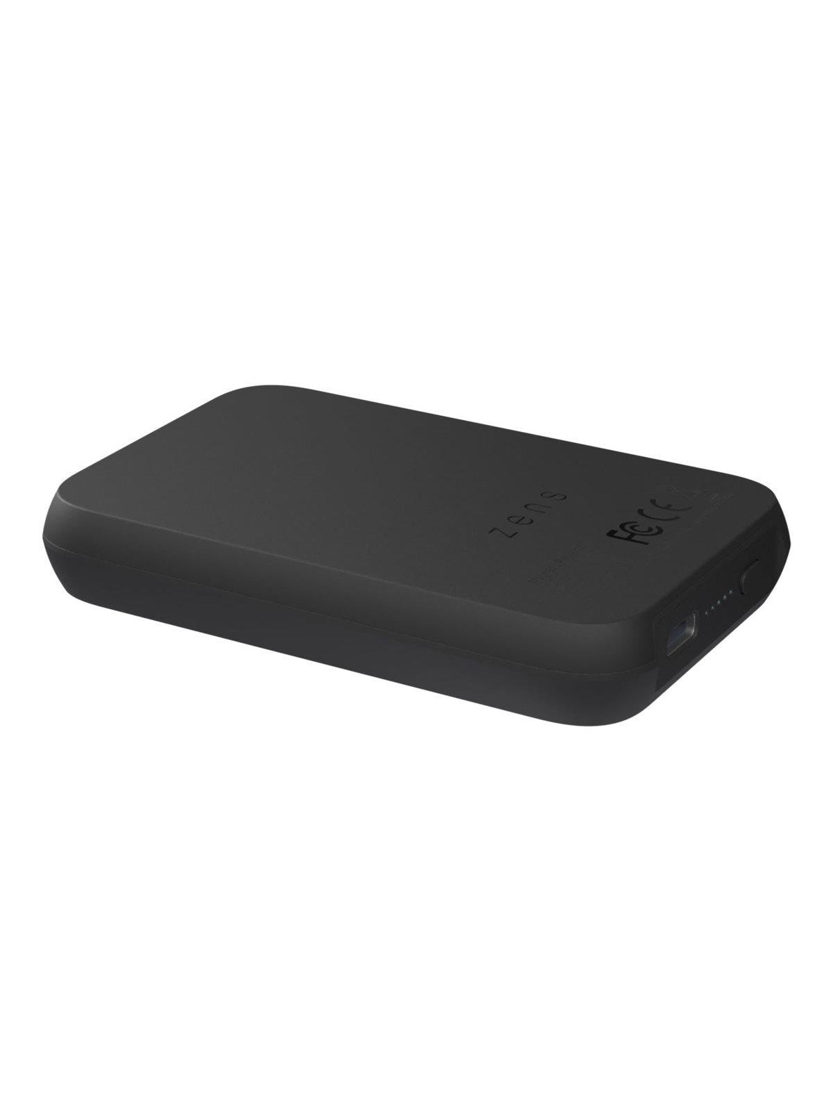 ZENS Magnet 4000 mAh Wireless Powerbank Powerbank - Sort - 4000 mAh, Powerbank