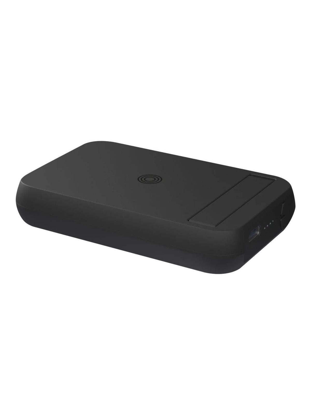 ZENS Magnet 4000 mAh Wireless Powerbank Kickstand and Qi TX Powerbank - Sort - 4000 mAh