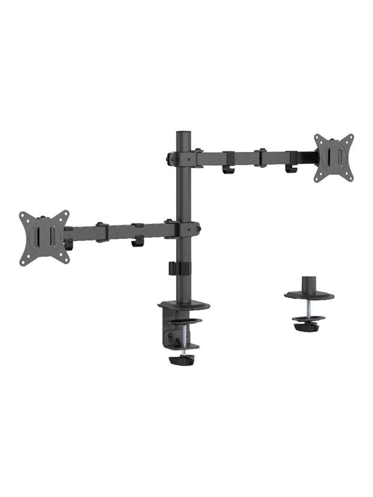 Gembird Monitor Arm - Adjustable desk double arm 2-display 17"-32", Skærmholder