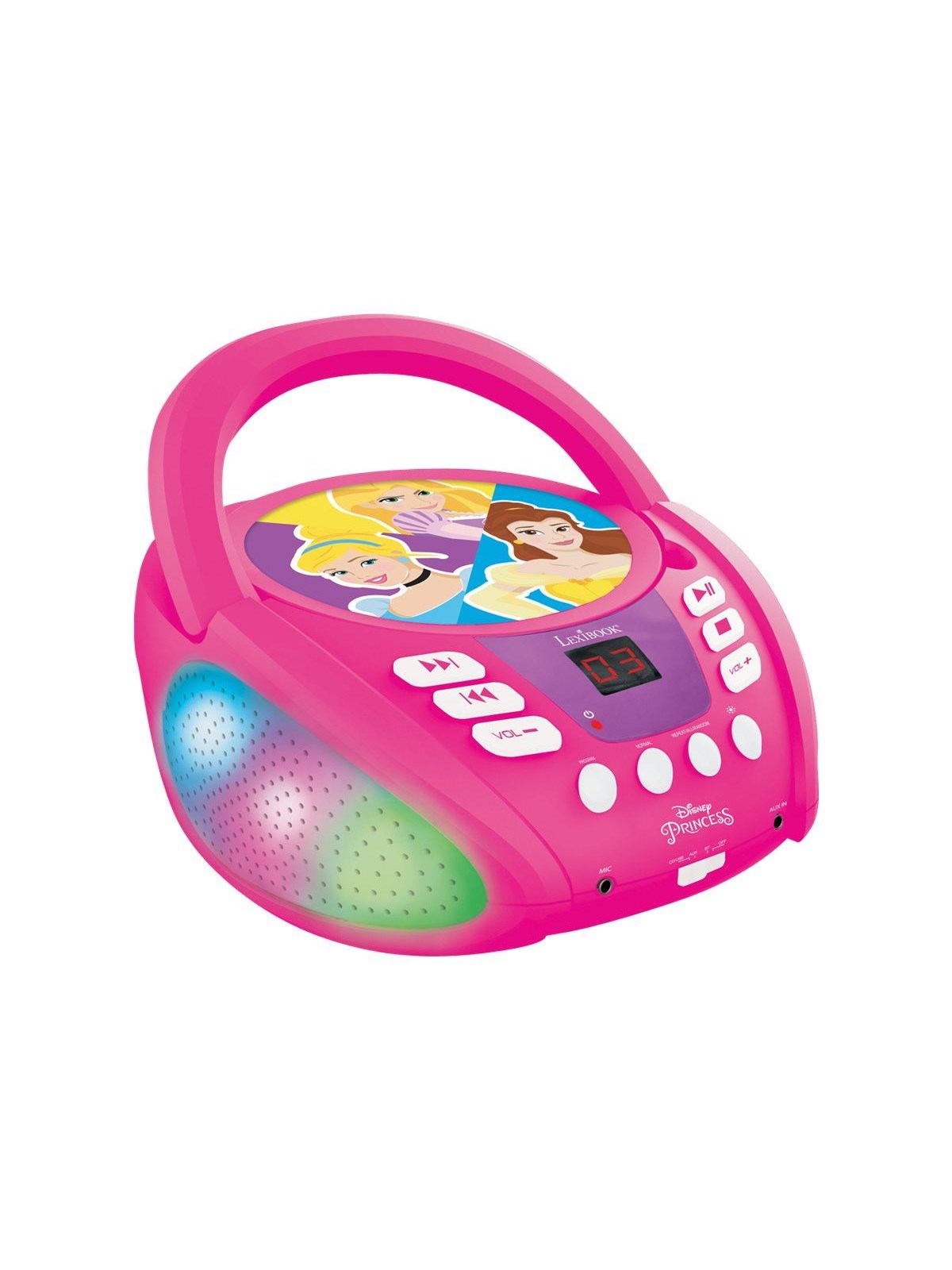 Lexibook Disney Princess RCD109DP - boombox - CD Bluetooth, Baerbare Fest Hoejtalere