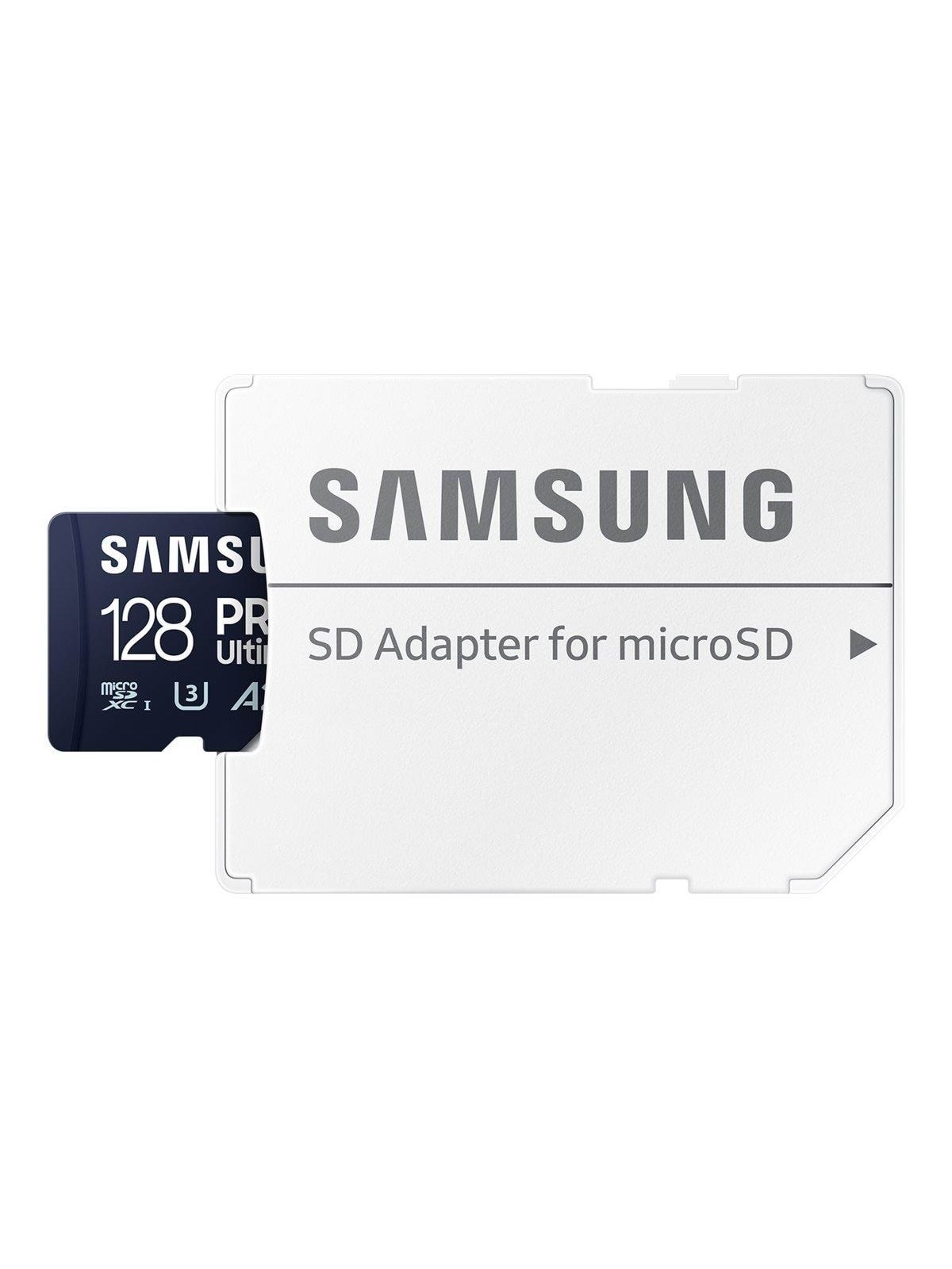 Samsung PRO Ultimate microSD/SD - 200MB/s - 128GB, Hukommelseskort