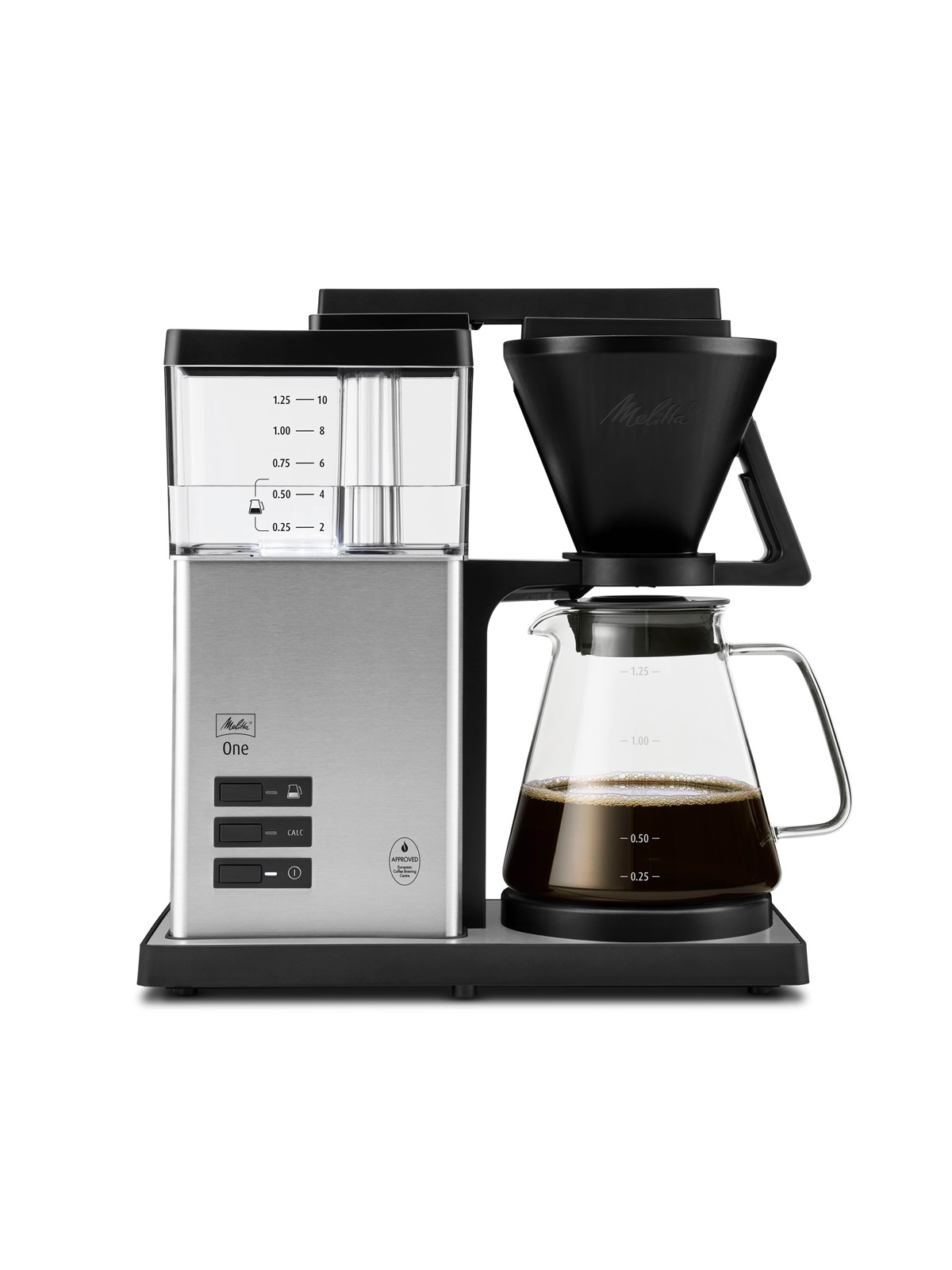 Melitta One Glass Stainless Steel, Kaffemaskine