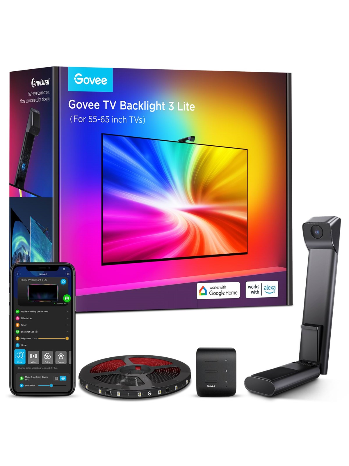 Govee TV Backlight 3 Lite (55-65 inch), Smart Home