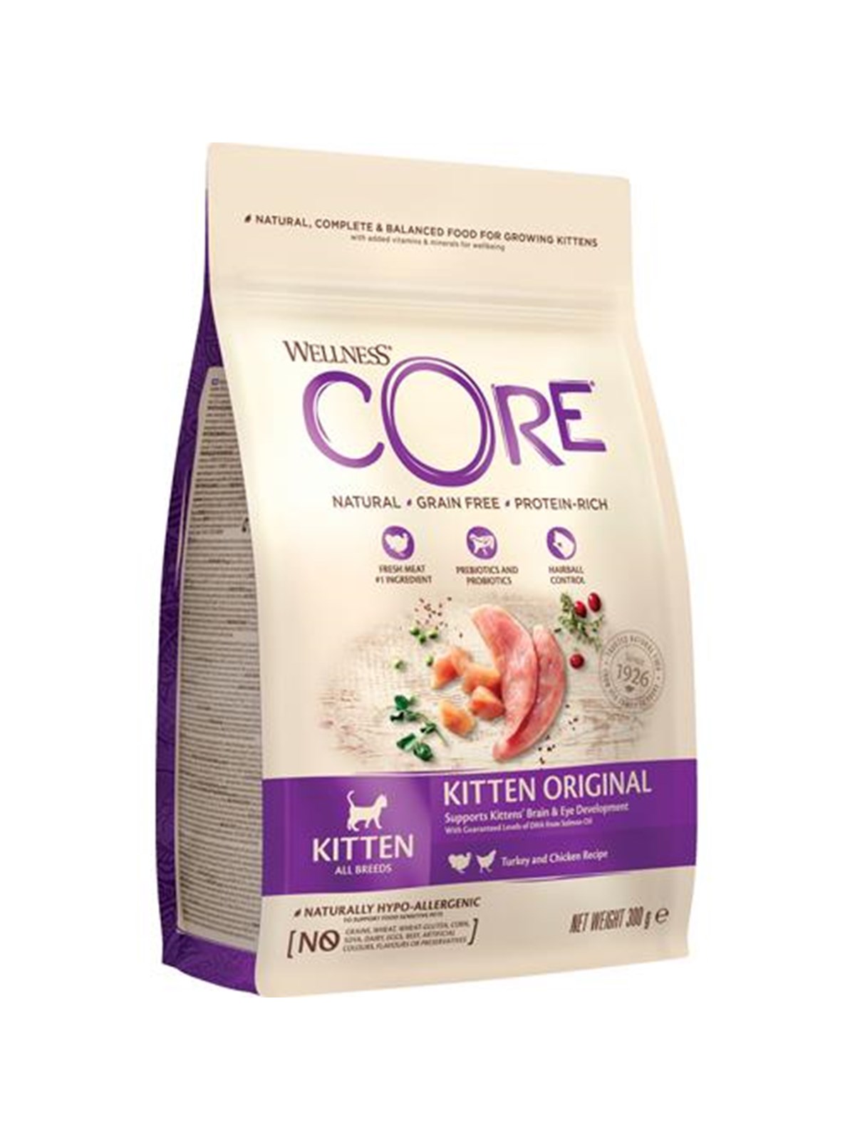 CORE Kitten Turkey with Salmon Recipe 300 g, Katteudstyr