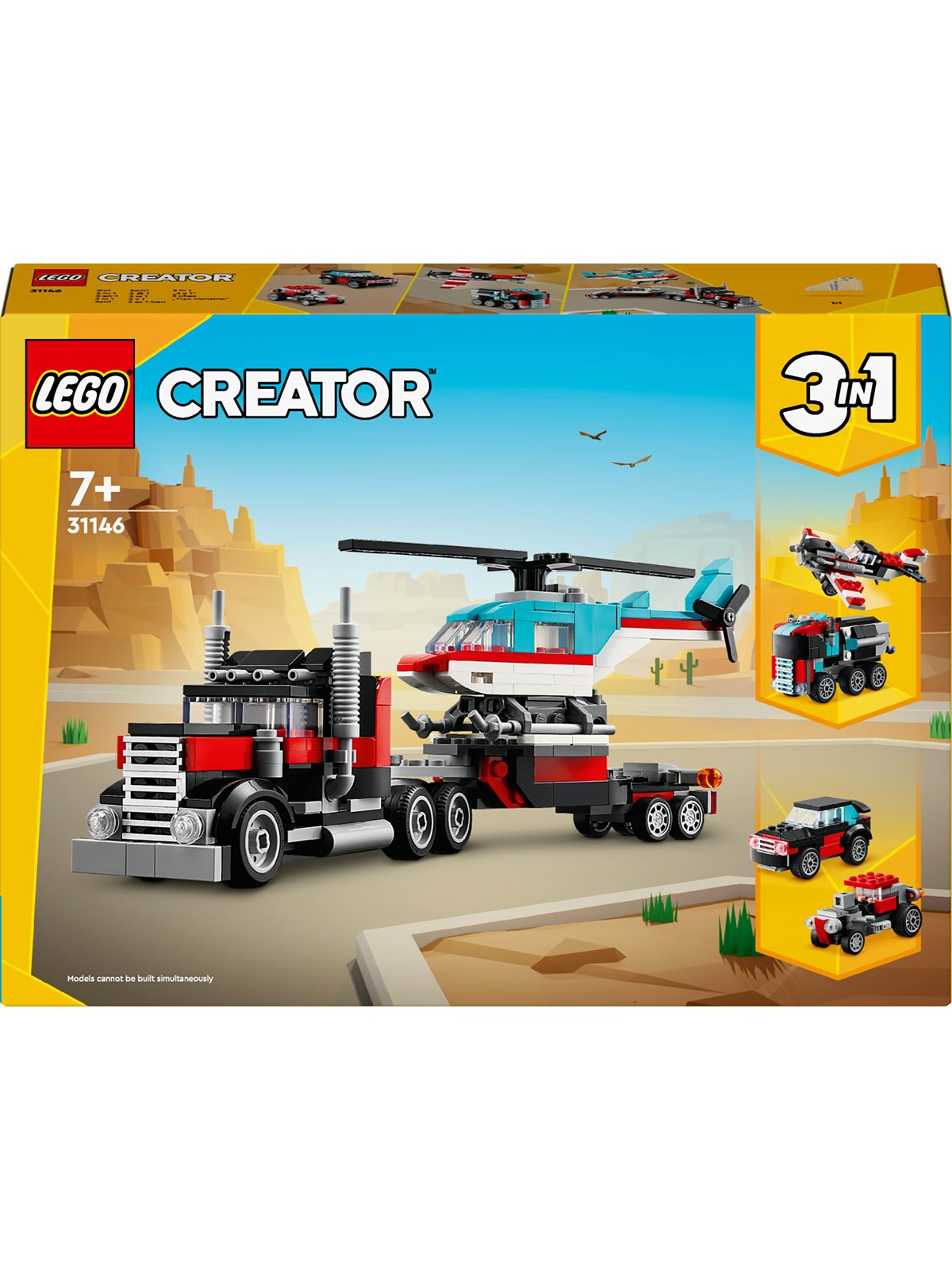LEGO Creator 31146 Blokvogn med helikopter