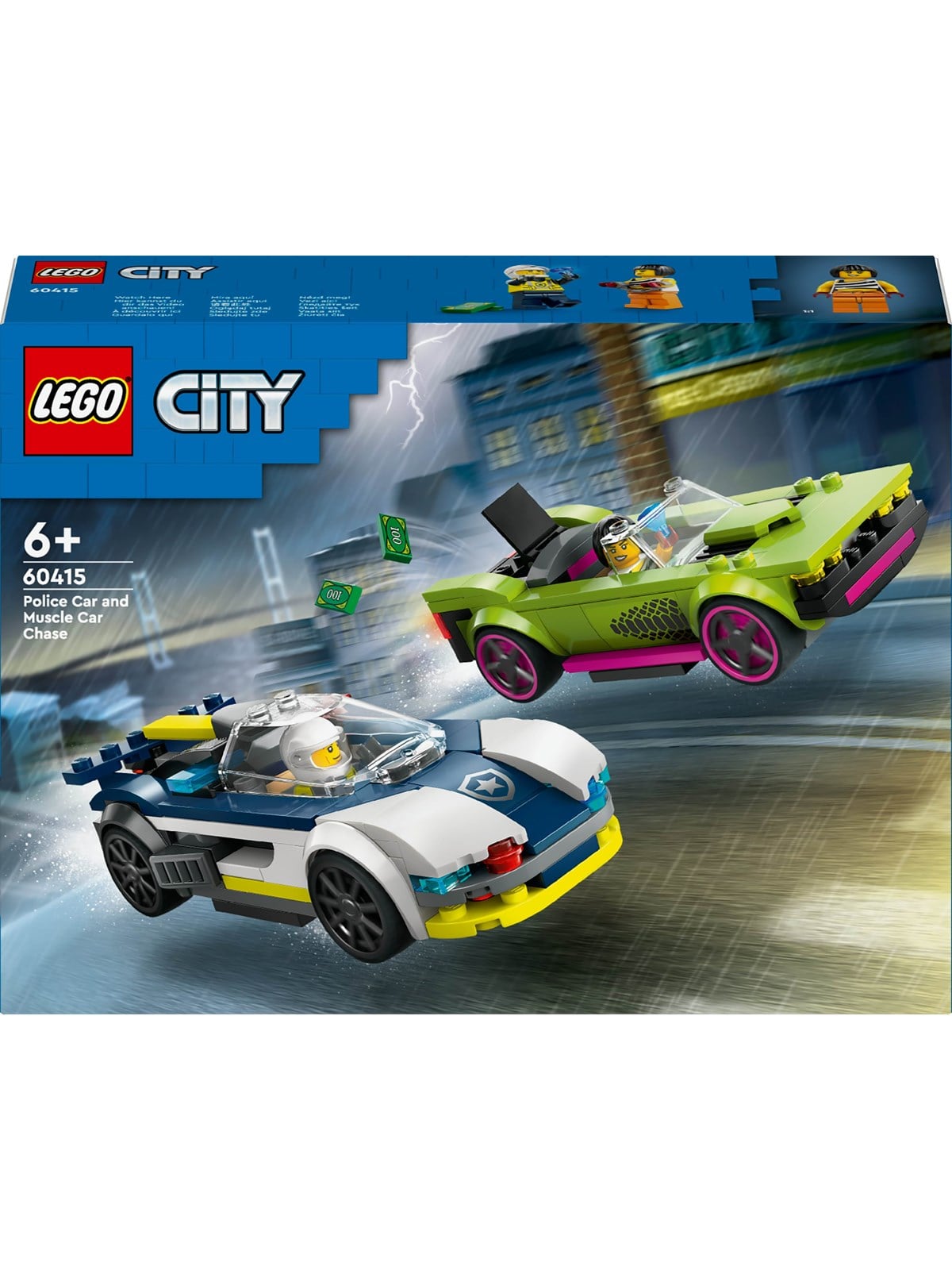 LEGO City 60415 Biljagt med politi og muskelbil