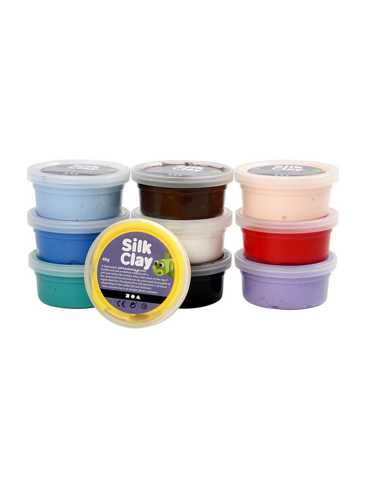 Silk Clay - Basic Colors 10x40gr., Kreativt Legetøj