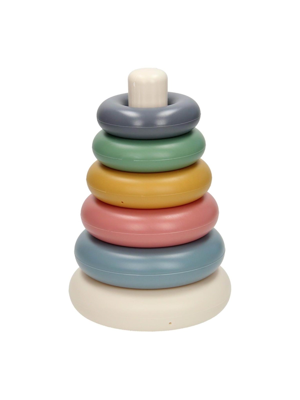 Cavallino Toys Stacking rings Pastel colors 7 pcs., Babylegetøj