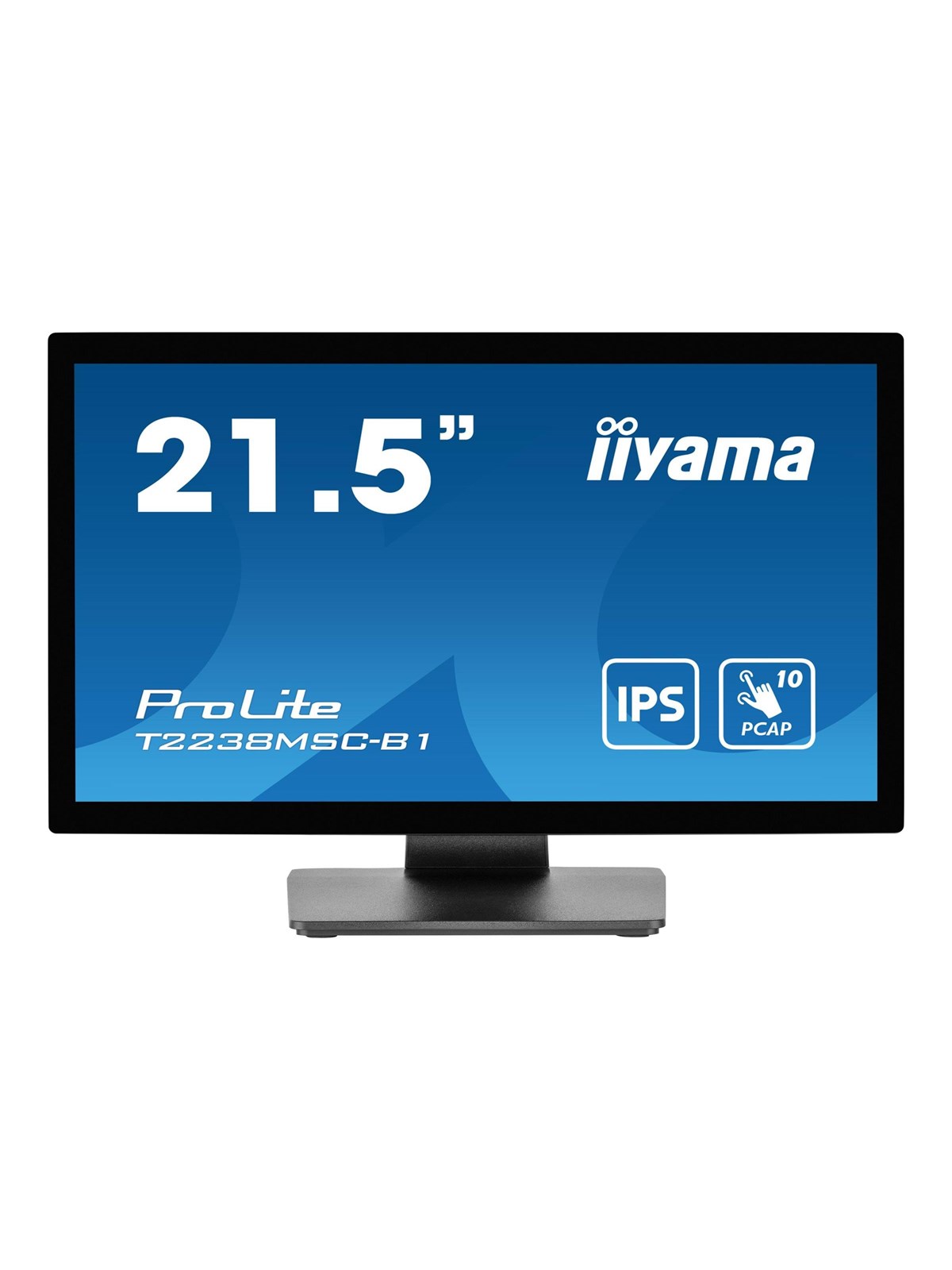 21" iiyama T2238MSC-B1 - 1920x1080 - 60Hz - IPS, Computerskærm