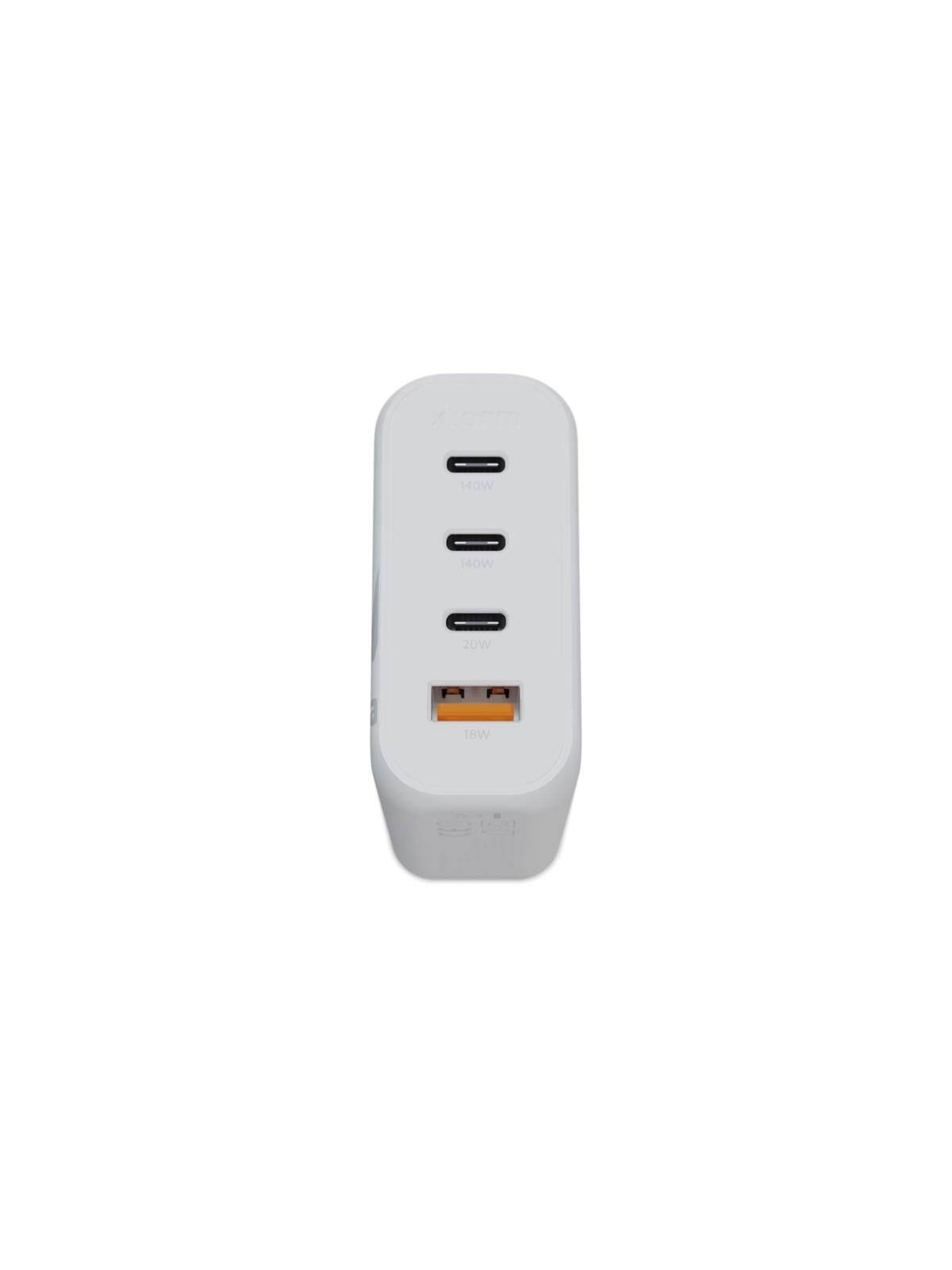 Xtorm 140W GaN2 Ultra Hjemmeoplader 3xUSB-C/USB-A White, Mobil Oplader