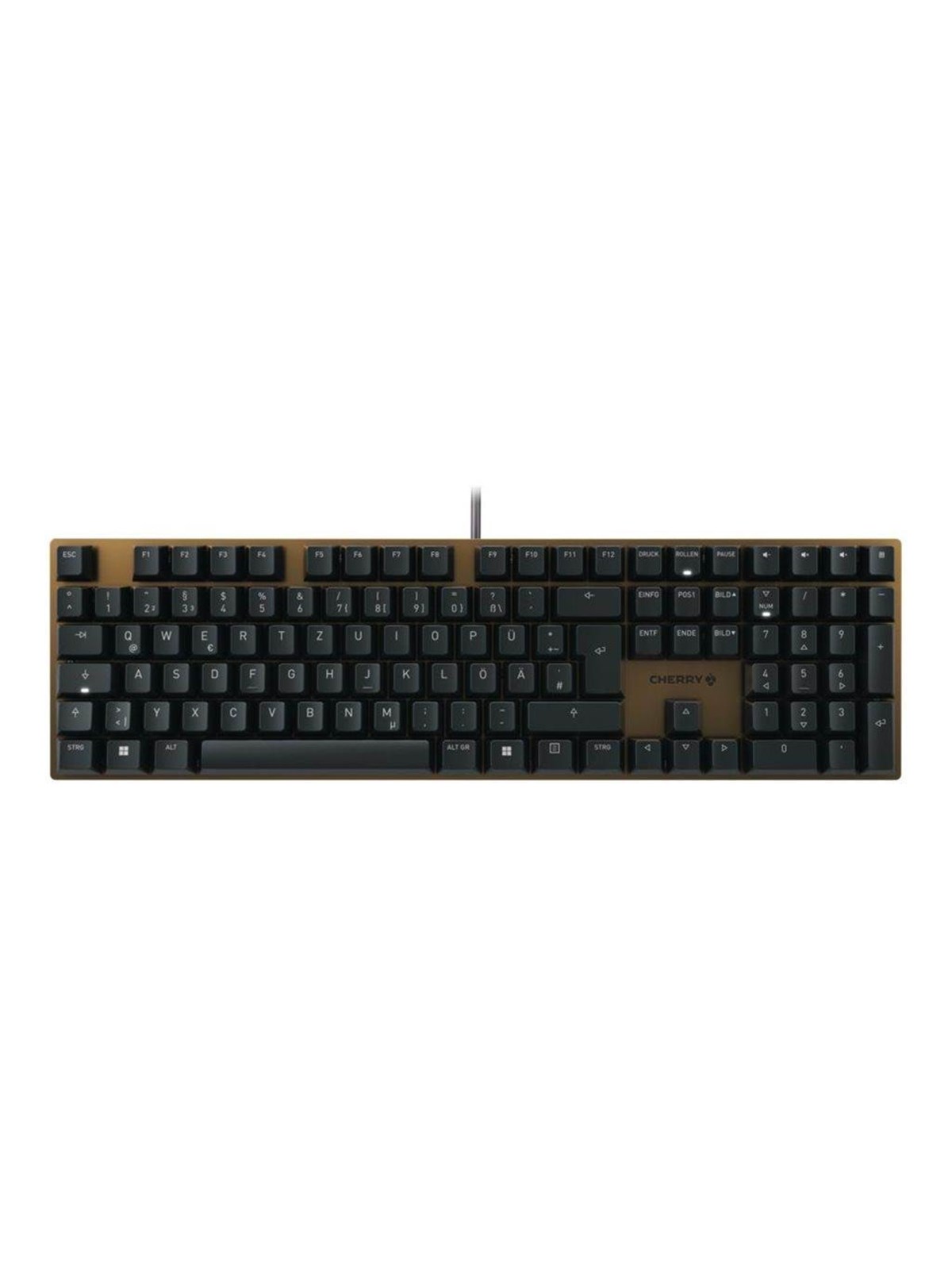 Cherry KC 200 MX - Tastatur - Tysk - Brun, Tastatur
