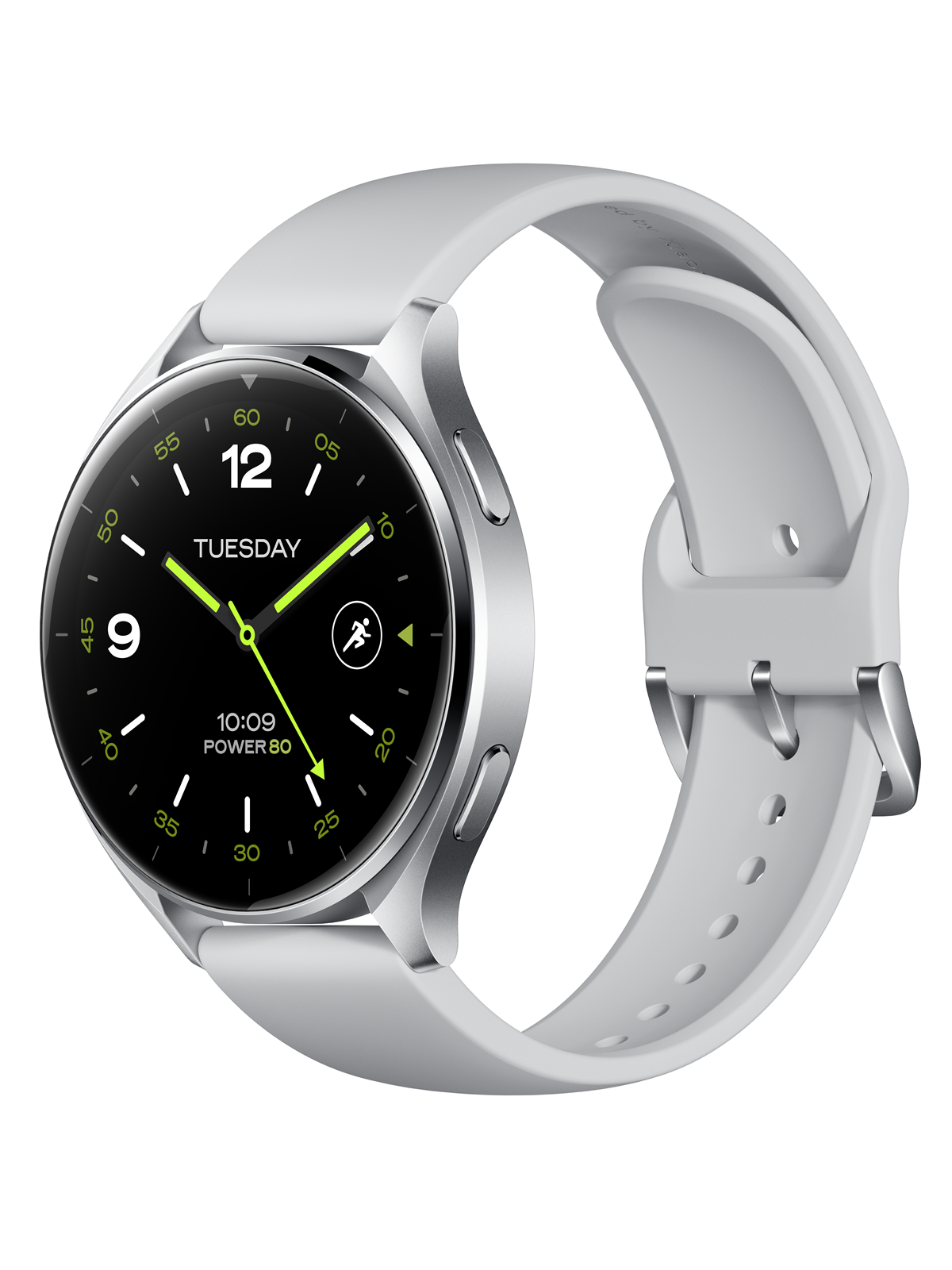 Xiaomi Watch 2 - Silver Case With Grey TPU Strap, Smartwatch