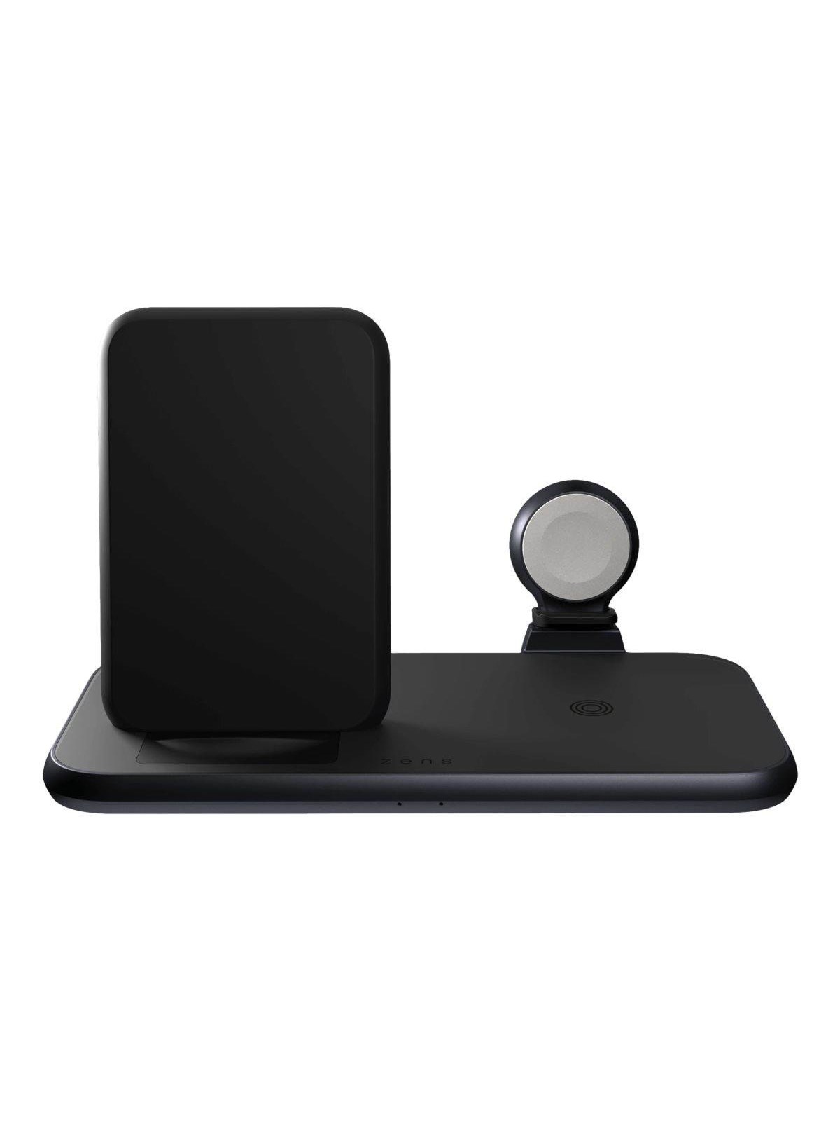 ZENS Aluminium 4 in 1 Stand Wireless Charger 45W USB PD white, Mobil Oplader