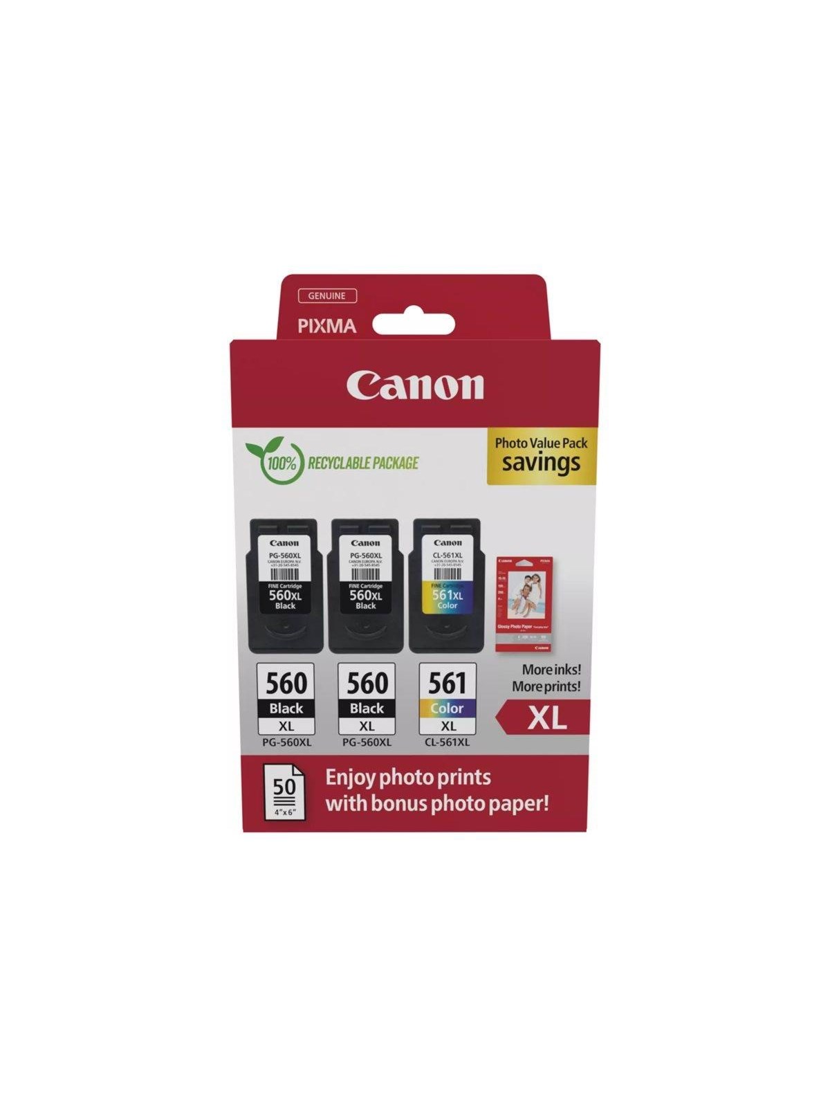 Canon PG-560XLx2/CL-561XL / 3712C012 High Value Pack, Fotopapir