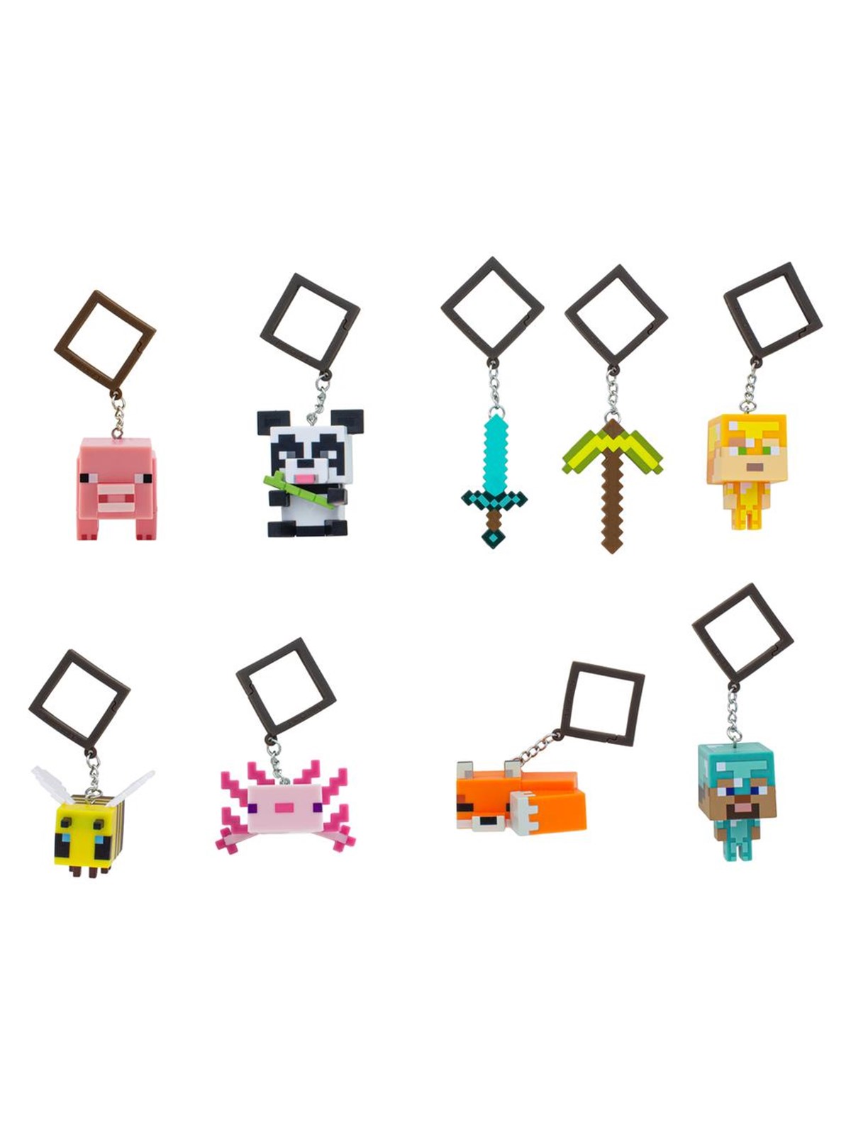 Paladone - Minecraft Backpack Buddies Keyring - 1 pcs blindbag, Merchandise