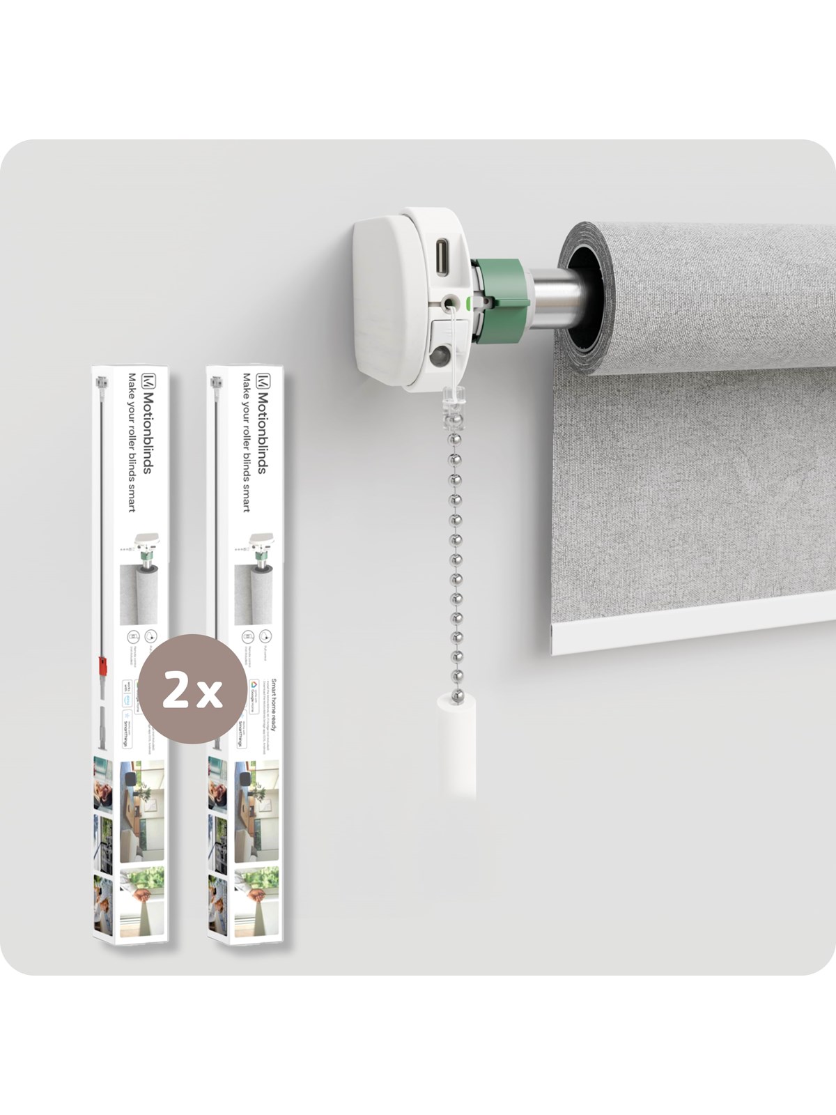 MotionBlinds Upgrade Kit for Roller Blinds 2-pack, Smart Home
