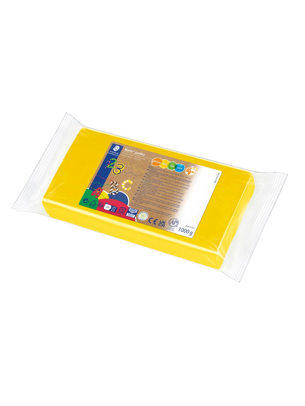 Stædtler Noris Jumbo modellervoks 1000g Gul, Hobby Artikler