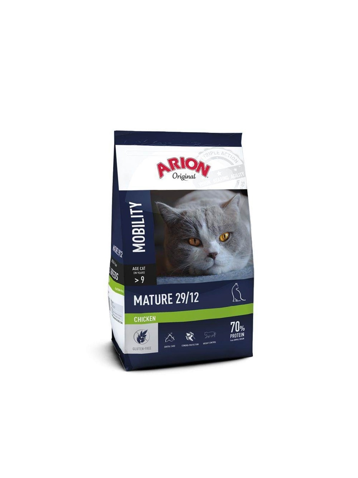 ARION Original Mature 29/12 Chicken Dry Cat Food 7.5kg, Katteudstyr