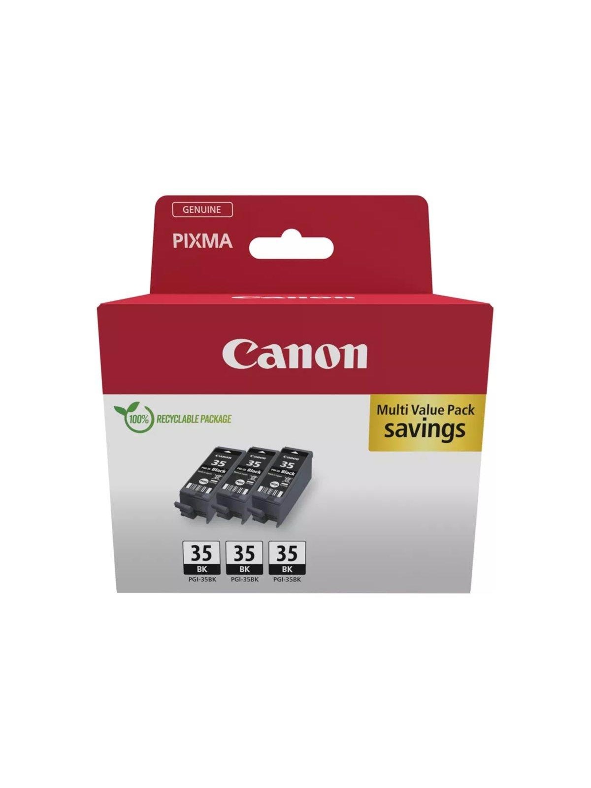 Canon PGI-35BK / 1509B028 Black Triple P, Printerpatron Og Toner