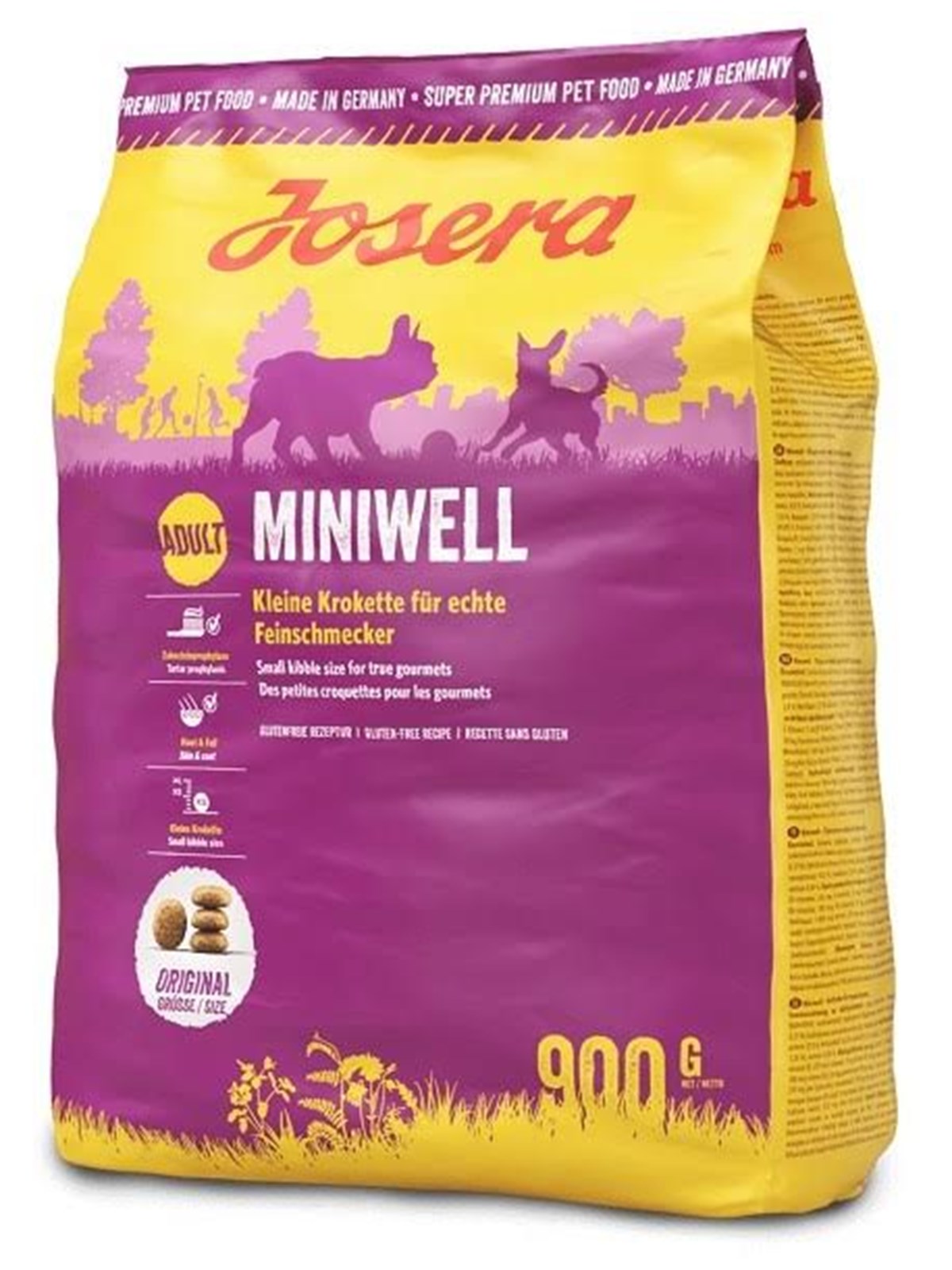 JOSERA Miniwell Adult Dry Dog Food 900g, Hundeudstyr
