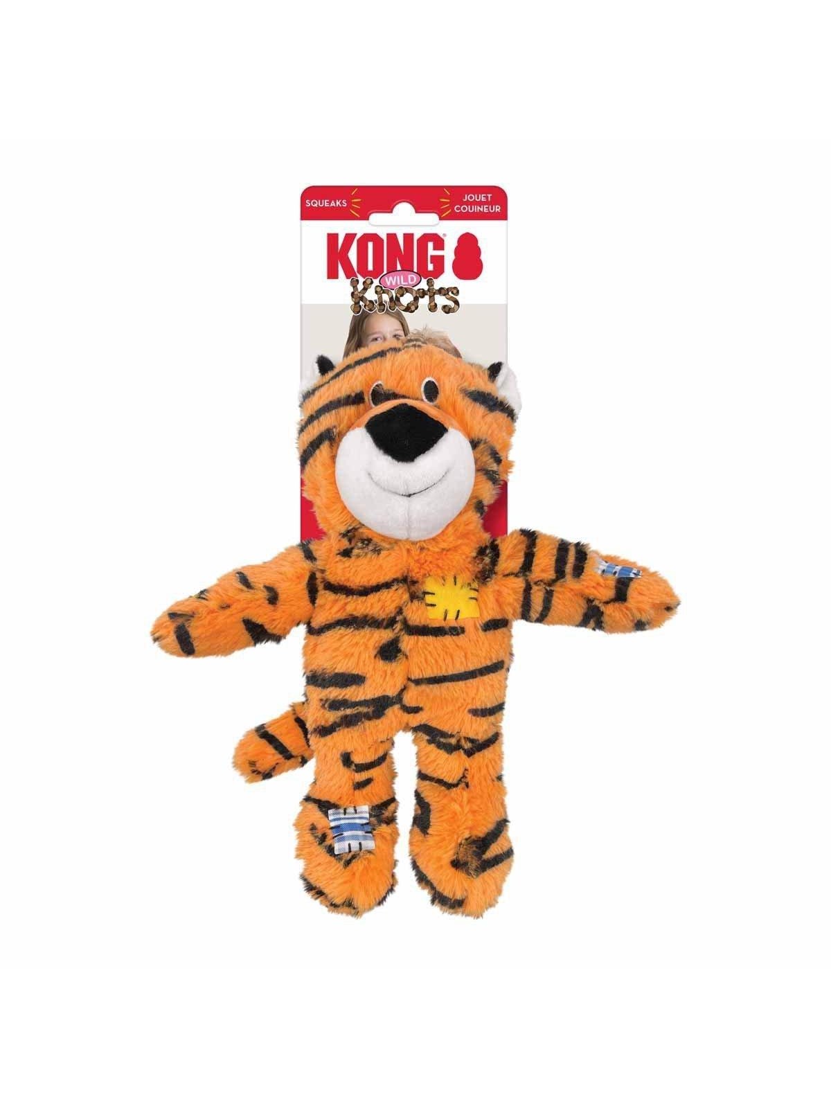 KONG Wild Knots Tiger Squeak Toy M/L, Hundeudstyr