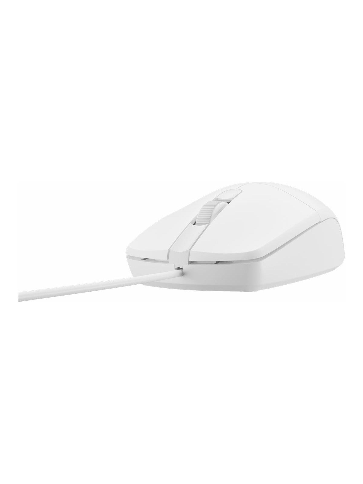 Natec Ruff 2 - mouse - USB - white - Mus - Optisk - 3 knapper - Hvid, Mus