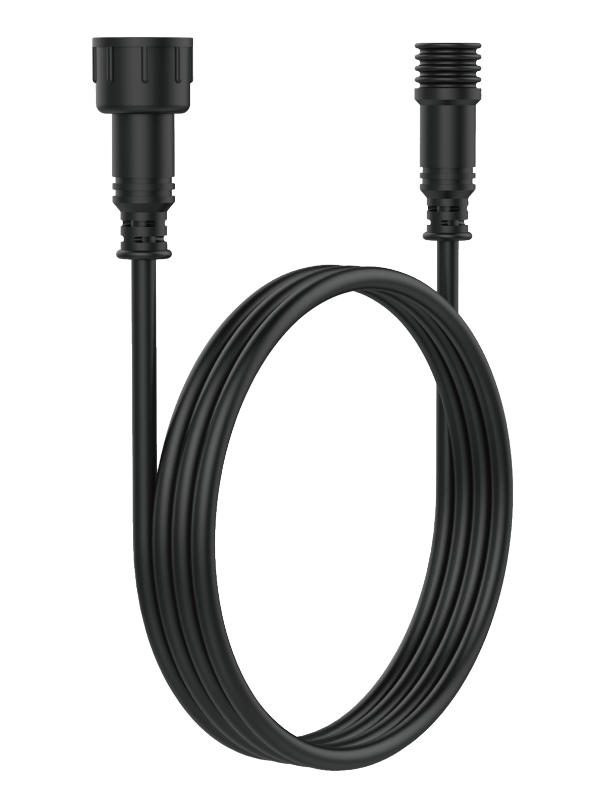 Deltaco 5-pin forlængerkabel til udendørs belysning, IP54, 5 m, sort, Kabel