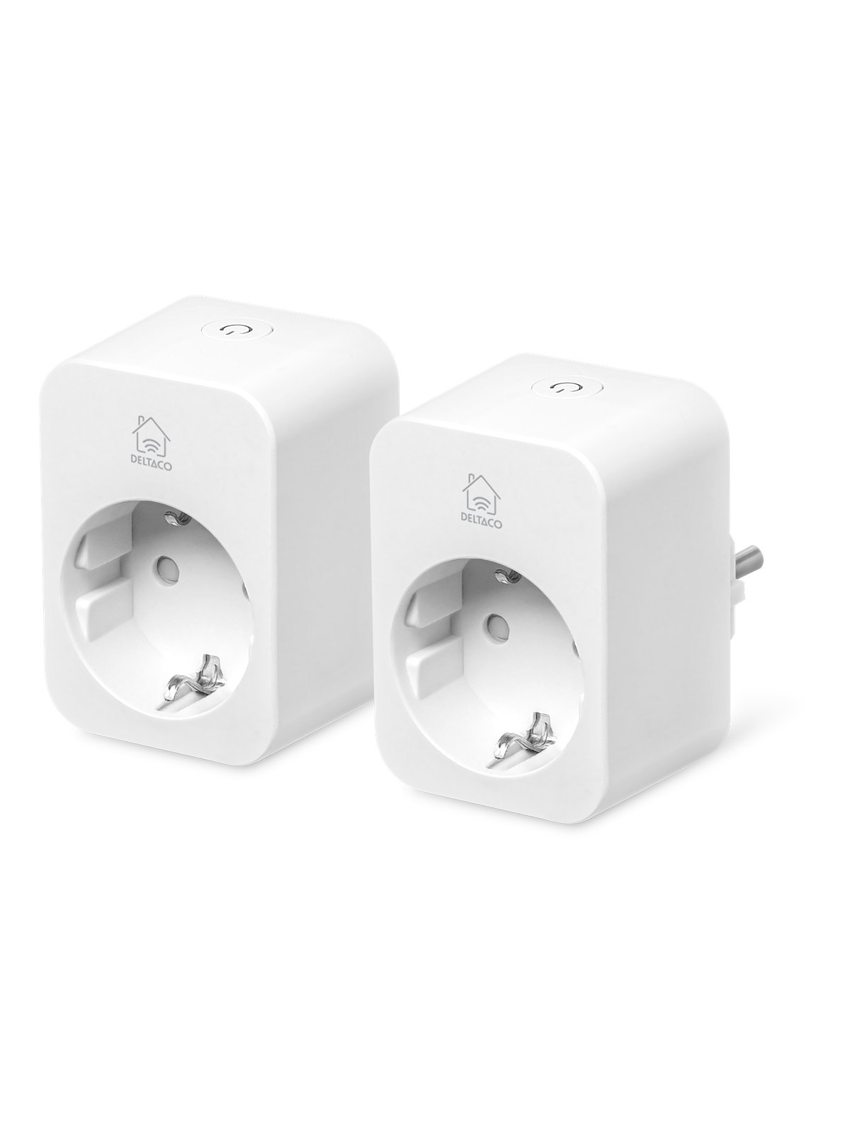 Deltaco SMART HOME smart plug with energy monitoring 16A 2-pack, Smart Home