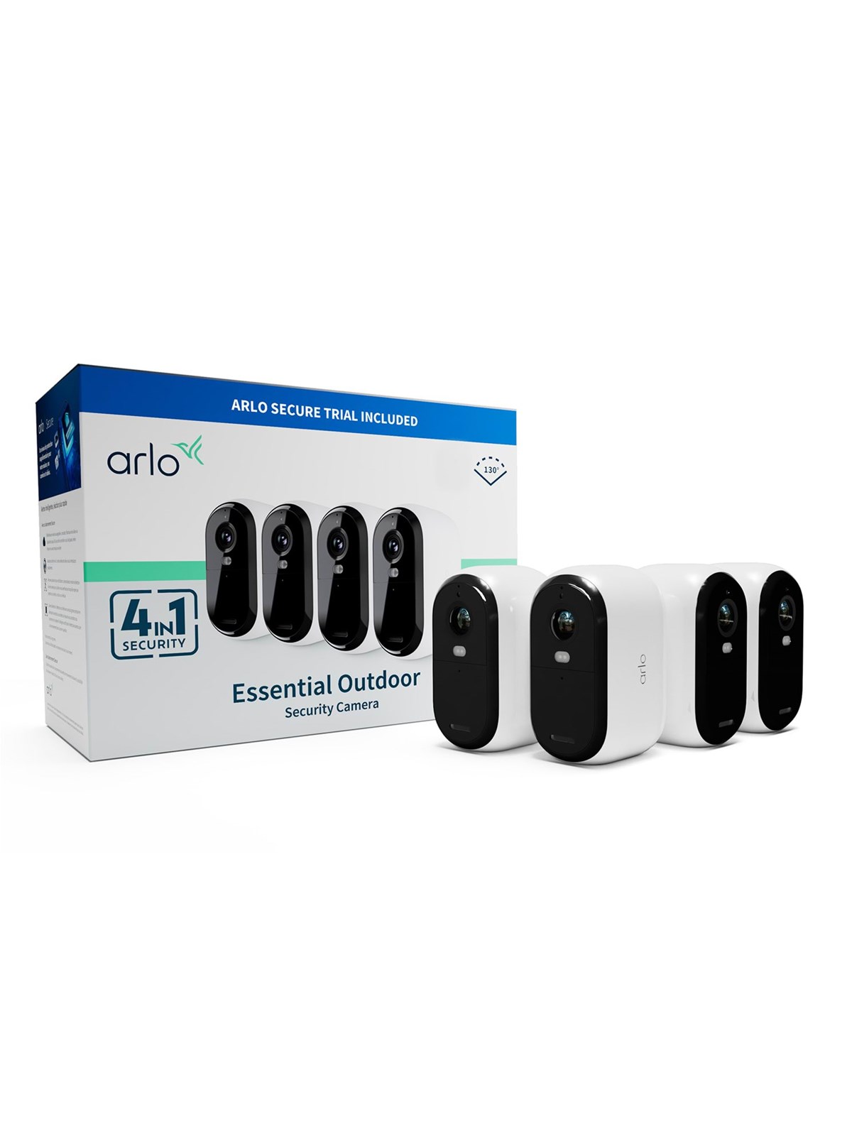 Arlo Essential 2 HD udendørskamera 4-pack, Netværkskamera