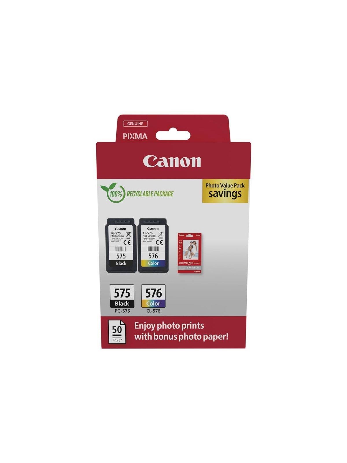 Canon PG-575/CL-576 / 5438C004 Value Pack, Fotopapir