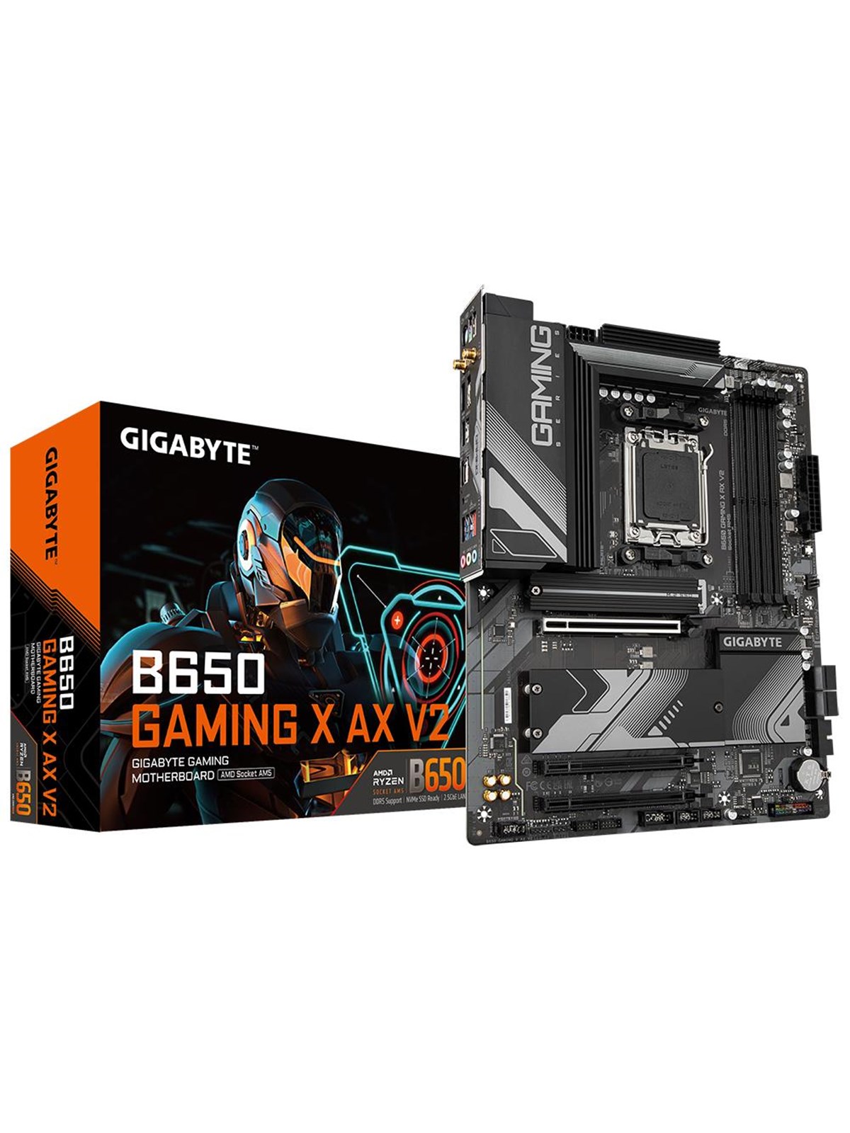 GIGABYTE B650 GAMING X AX V2 Bundkort - AMD B650 - AMD AM5 socket - DDR5 RAM - ATX