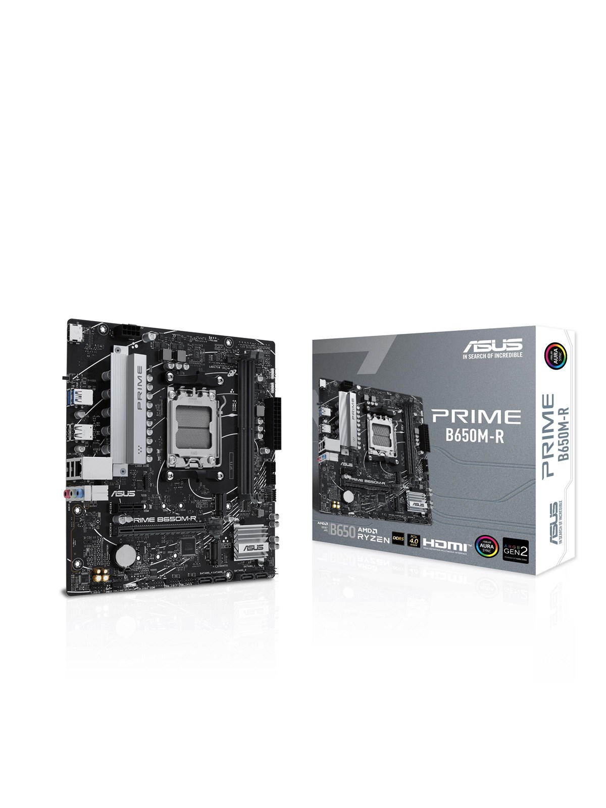 ASUS PRIME B650M-R Bundkort - AMD B650 - AMD AM5 socket - DDR5 RAM - Micro-ATX