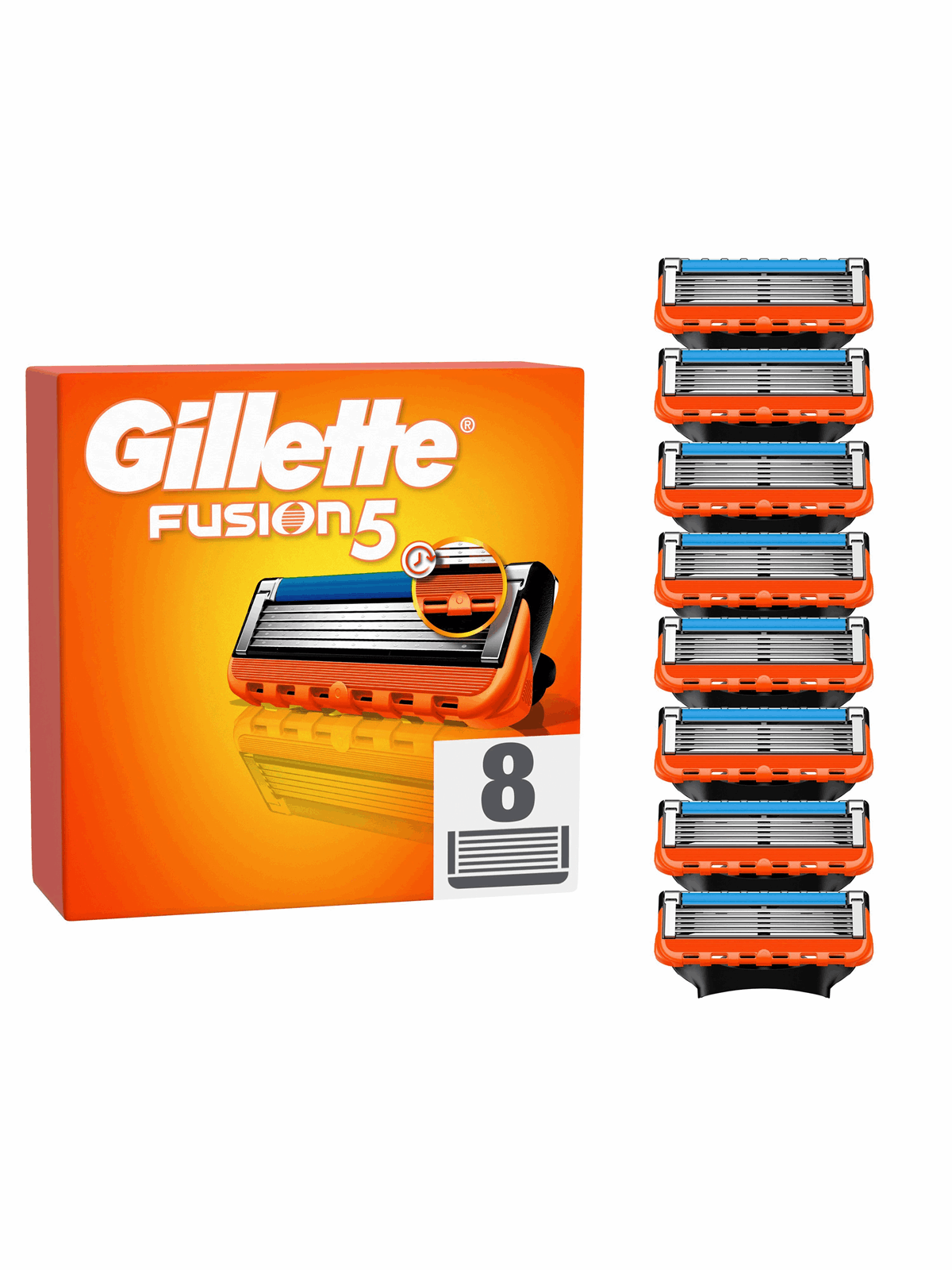 Gillette Fusion Manual 8 pcs, Barbergrej