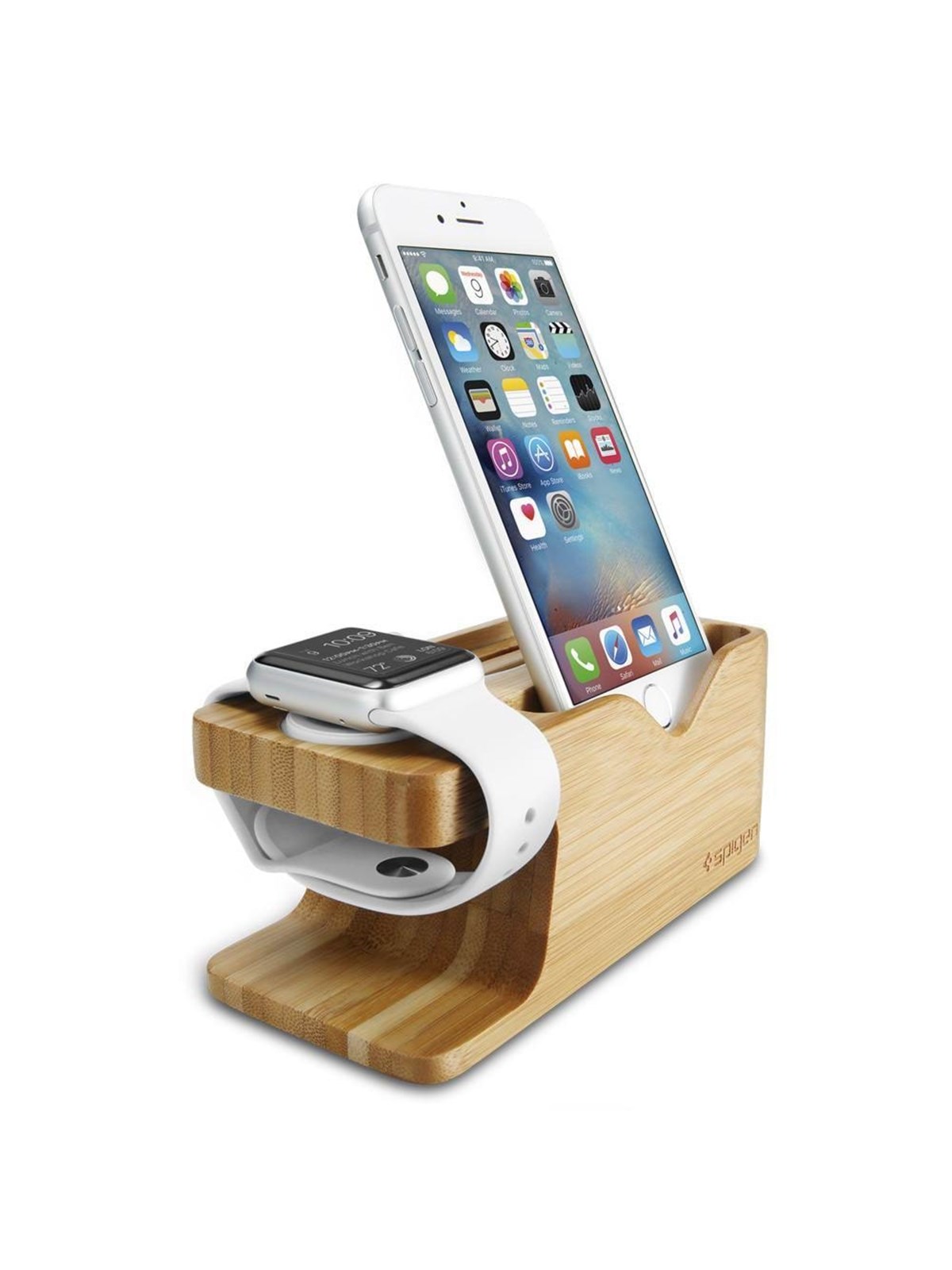 Spigen Stand Apple Watch + iPhone S370, Mobil Tilbehør