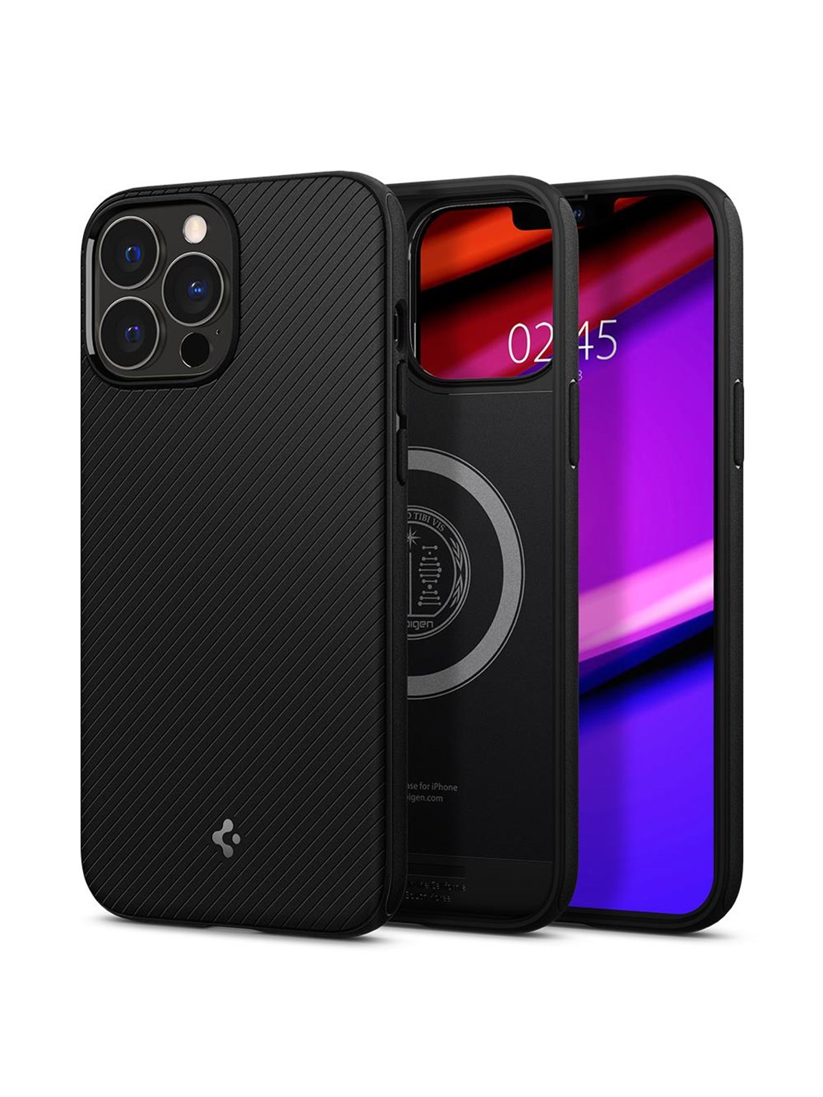 Spigen Mag Armor - matte black - iPhone 13 Pro, Mobilcover