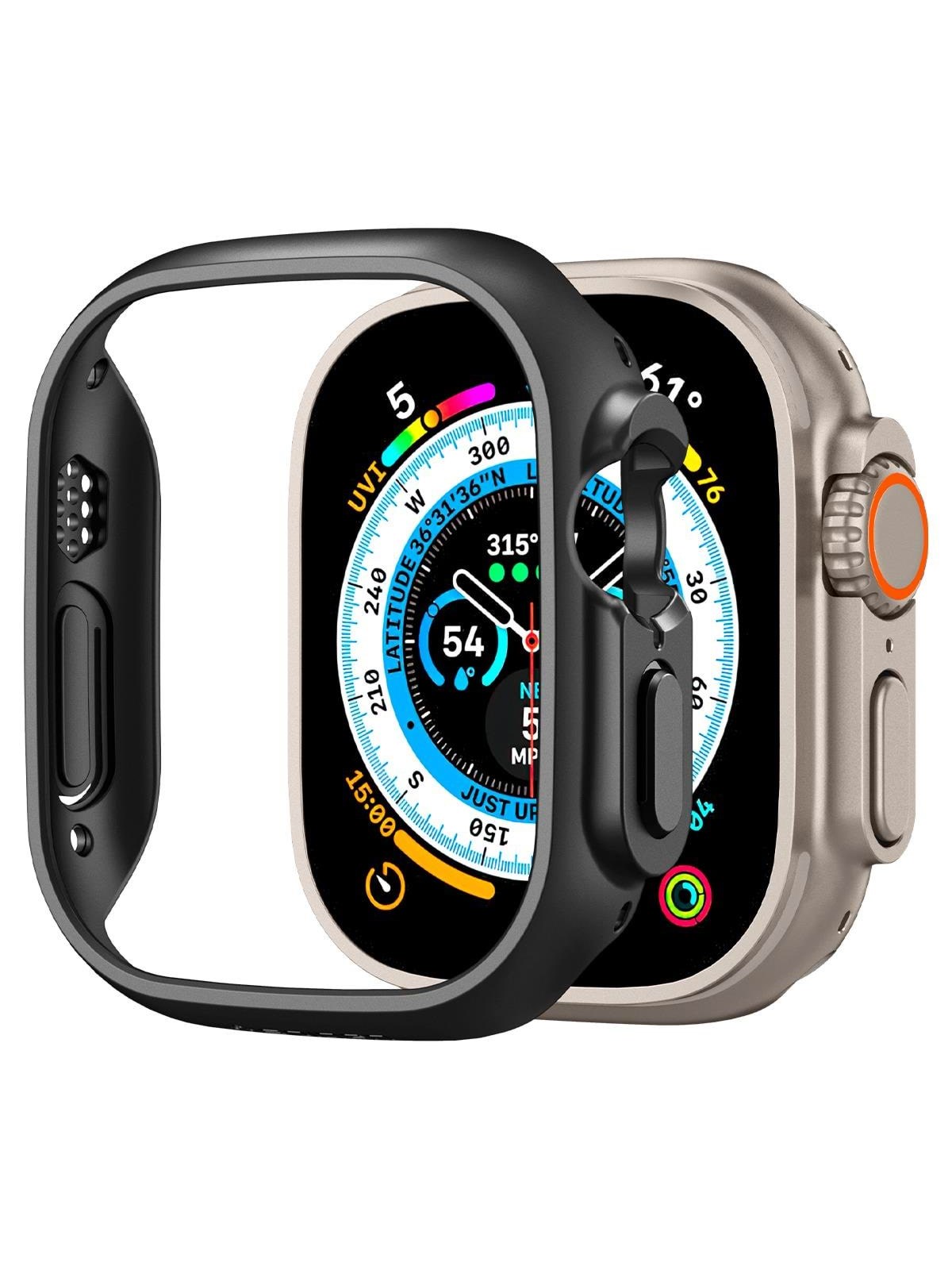 Spigen Thin Fit - black - Apple Watch Ultra 3/2/1, Smartwatch Tilbehør