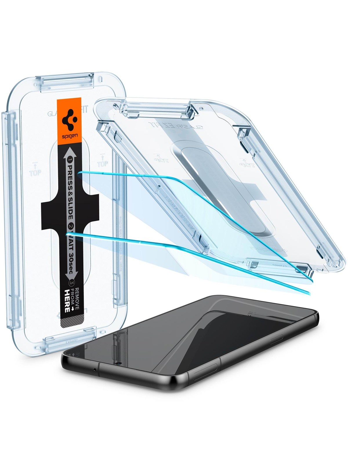Spigen Glass EZ Fit 2 Pack - Samsung Galaxy S23+, Beskyttelsesglas