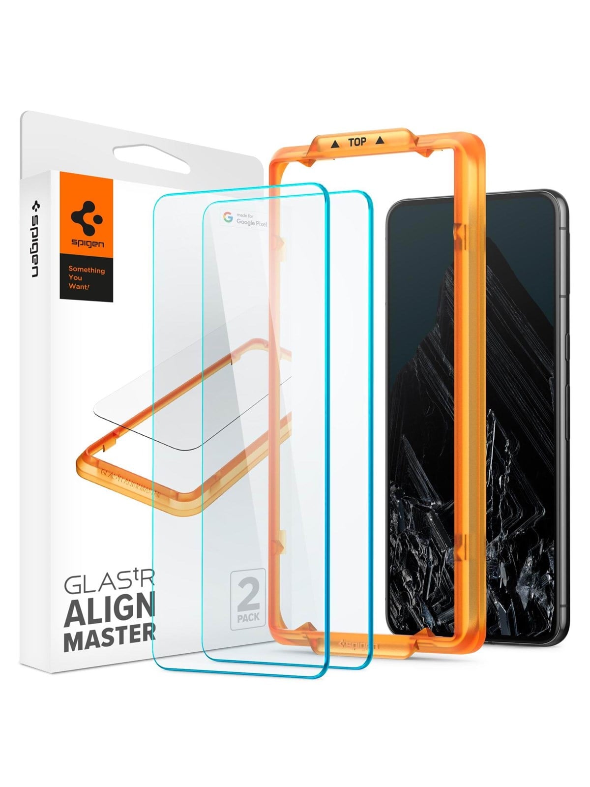 Spigen Glass tR AlignMaster 2 Pack - Google Pixel 8 Pro, Beskyttelsesglas