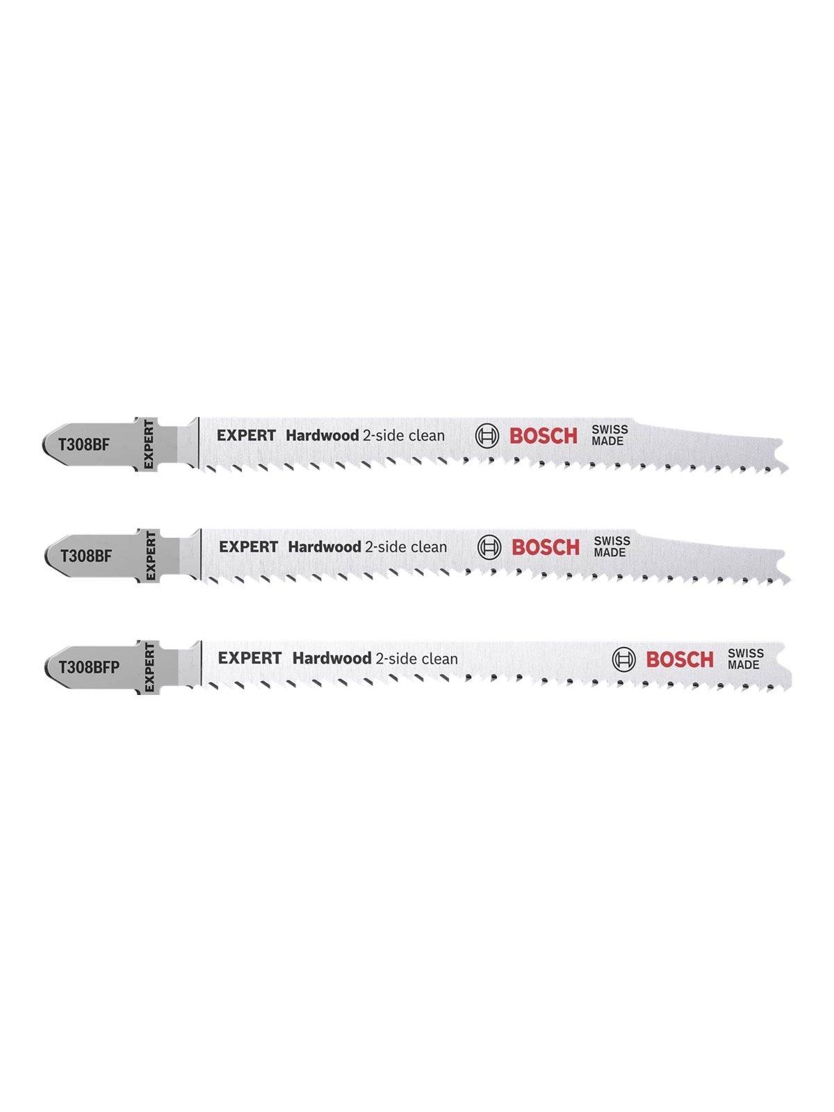 Bosch Expert Hardwood 2-side clean jig saw blade set - 3 pieces, Stiksav