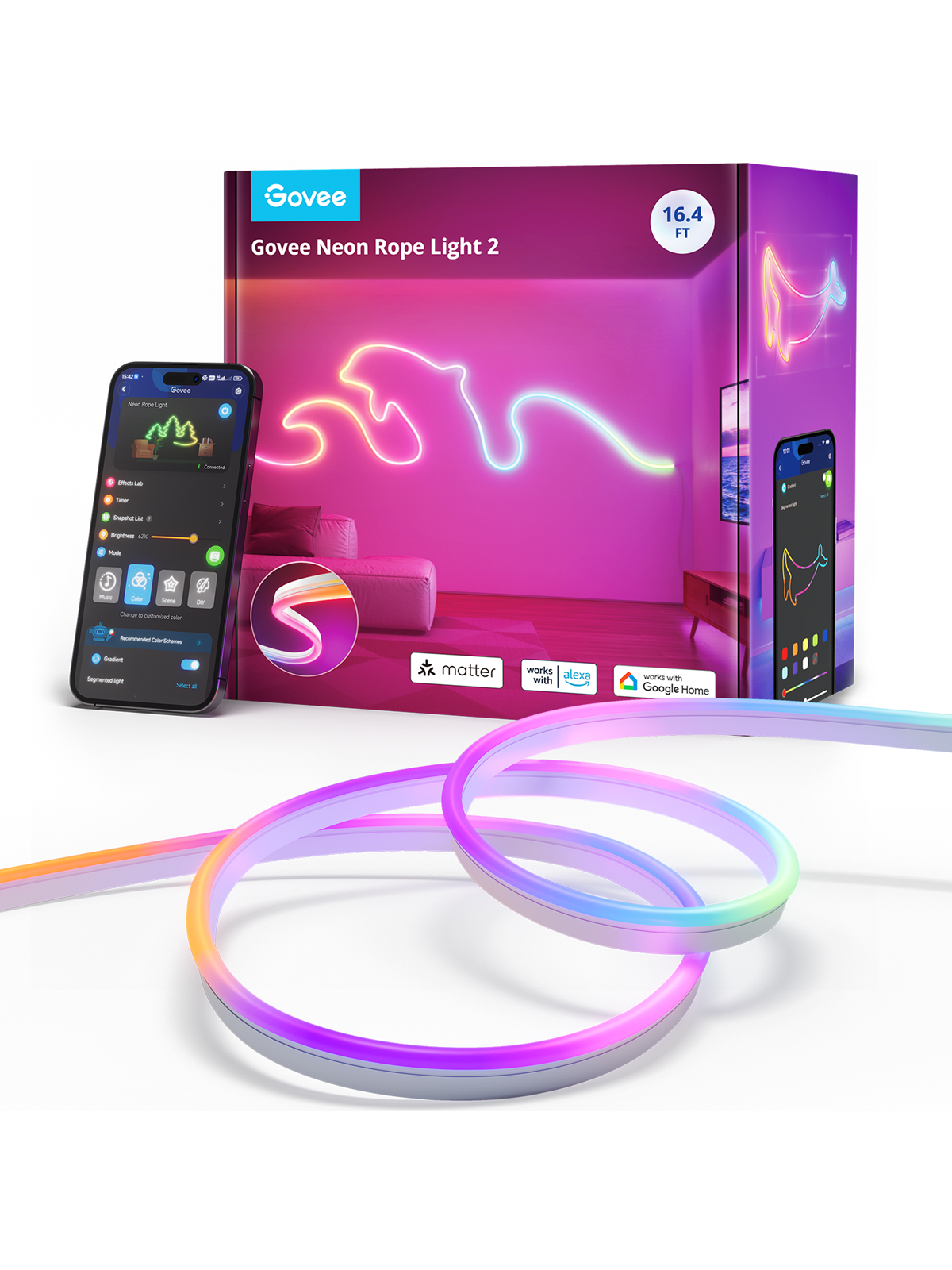 Govee Neon Rope Light 2 (5m), Smart Home