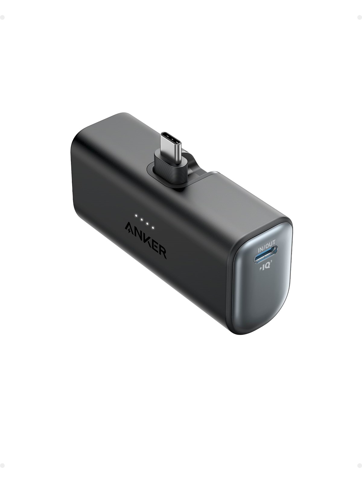Anker Nano (22.5W Built-In USB-C Connector) Powerbank - Sort - 5 Ah, Powerbank