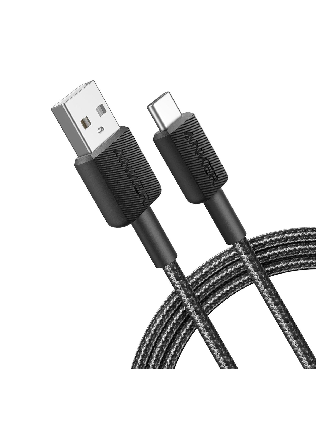 Anker 322 USB-A to USB-C Nylon cable - 1.8m - Black, Usb Kabel