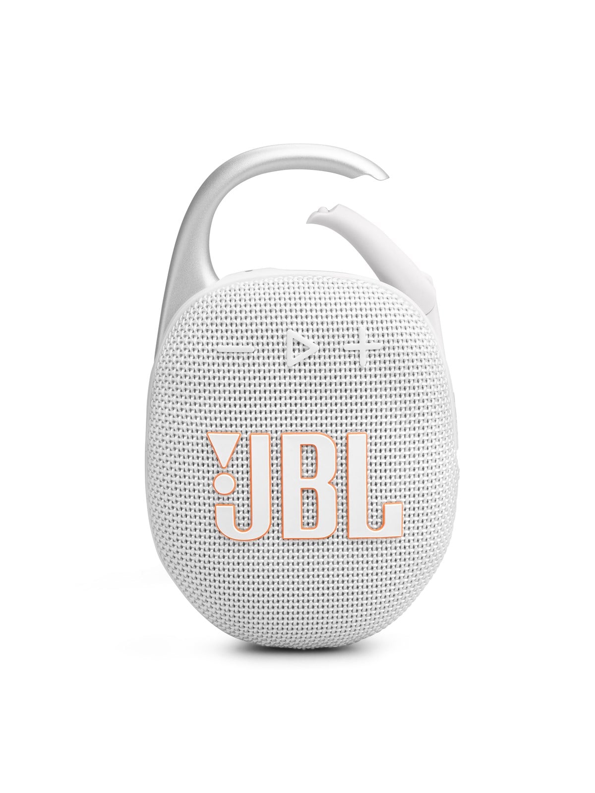 JBL Clip 5 - White, Baerbare Fest Hoejtalere
