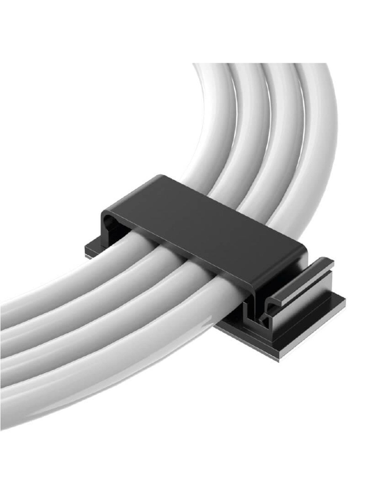 Desire2 Enfold Cable Clips Black 40-pack, Kabel Organisering