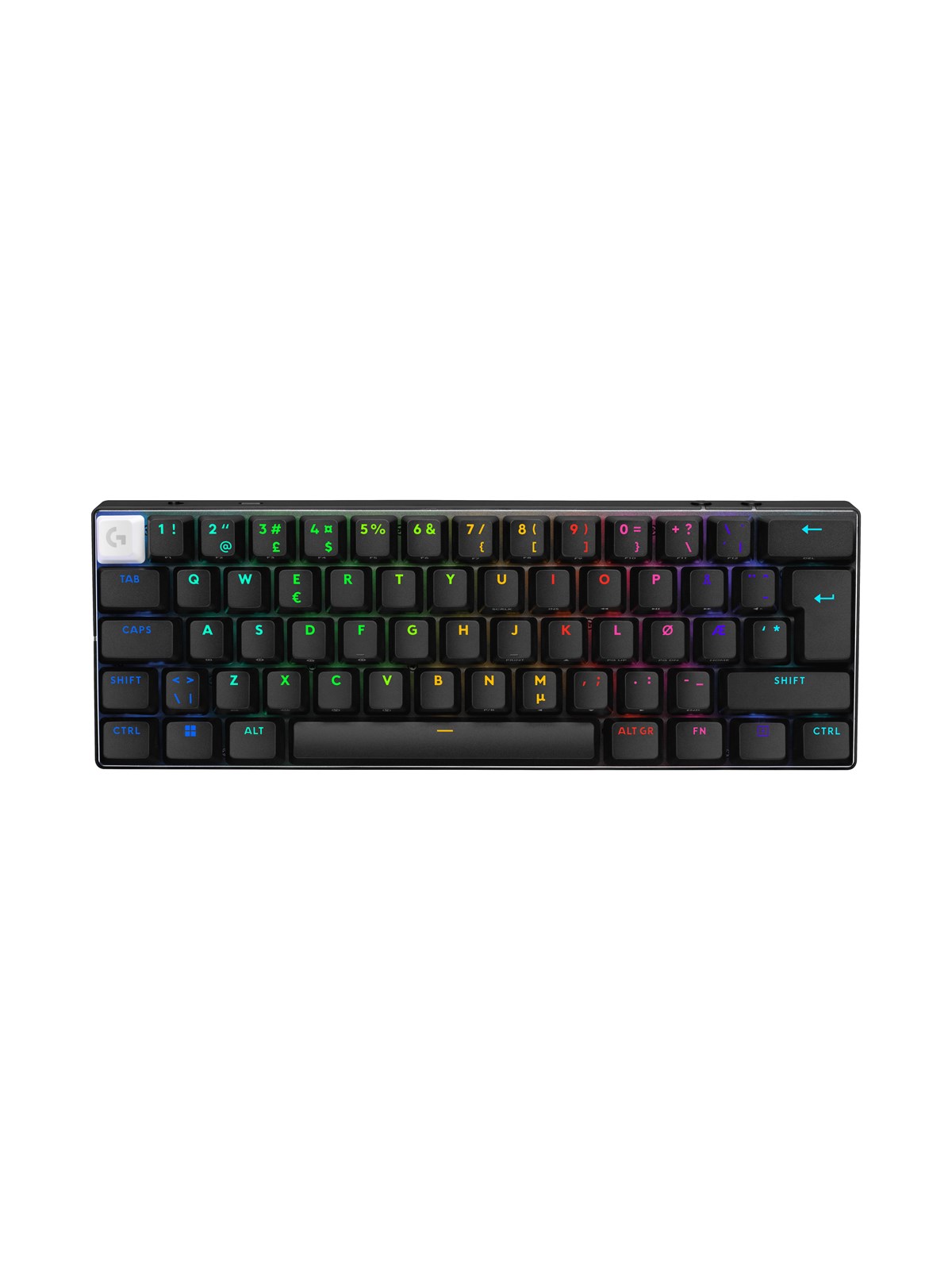Logitech G PRO X 60 LIGHTSPEED - Gaming Tastatur - Uden Numpad - Fransk - Sort